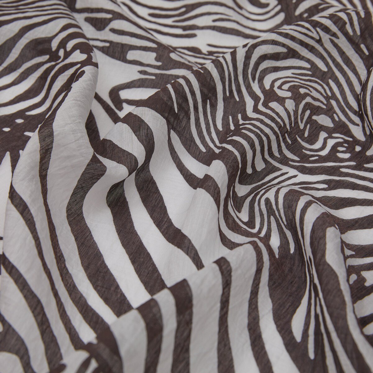İpekevi Tensel Şal - Zebra Desenli - Siyah Beyaz