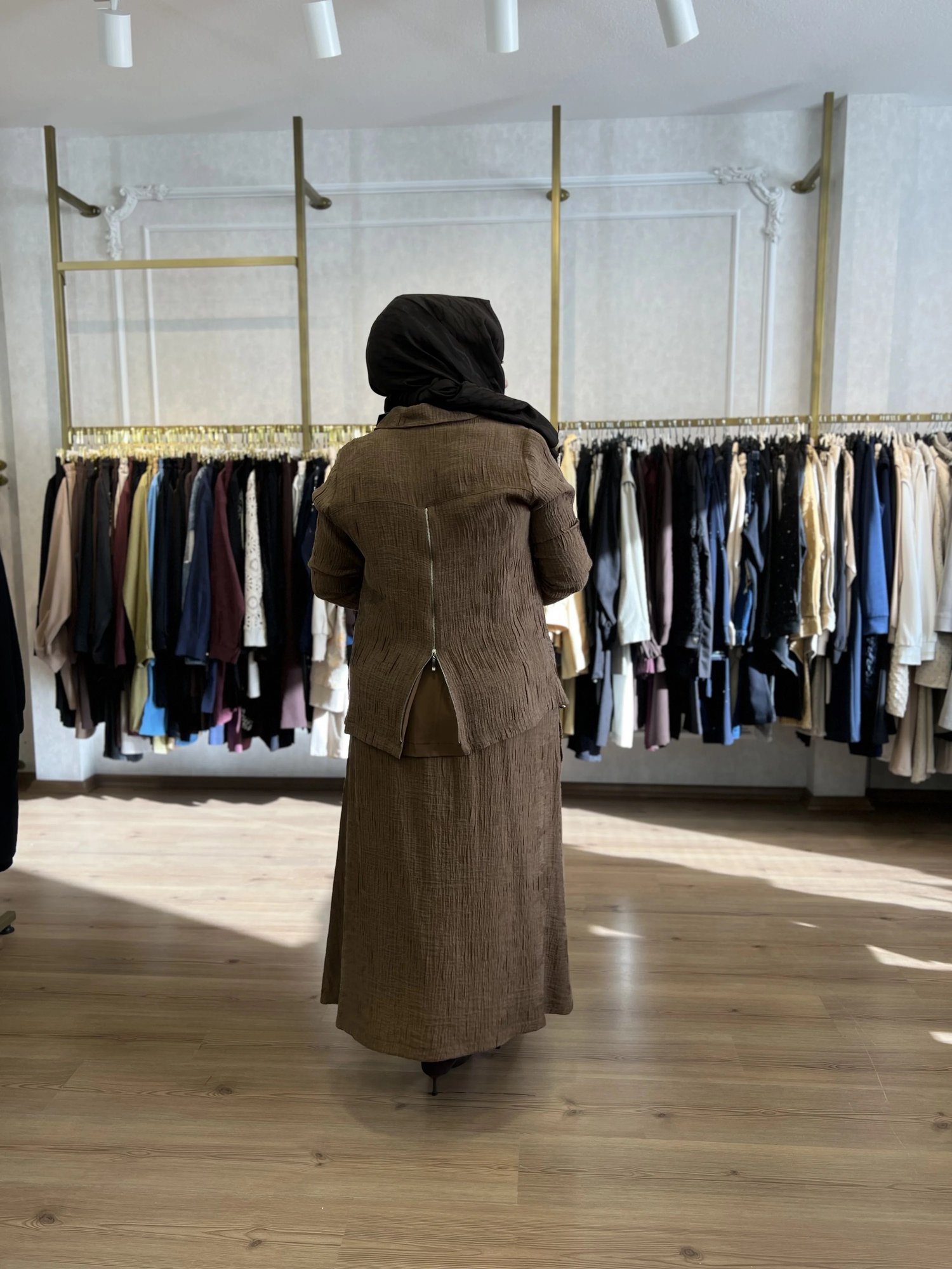 FATMA DANIŞMAN Fermuarlı Bürümcük Takım