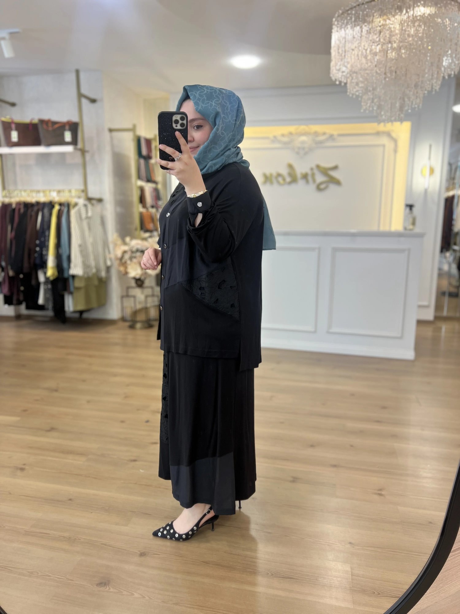 FATMA DANIŞMAN Güpürlü Etek Takım