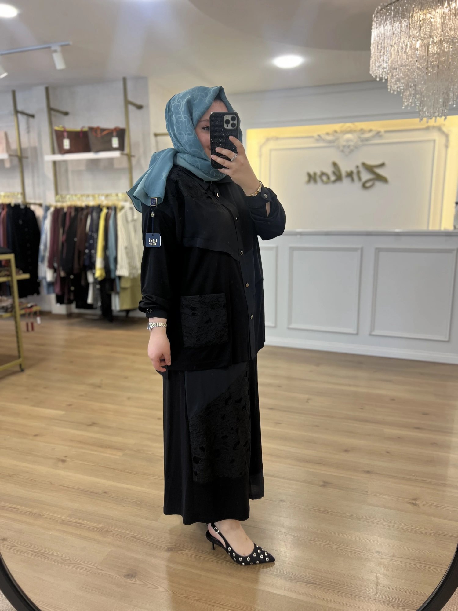 FATMA DANIŞMAN Güpürlü Etek Takım