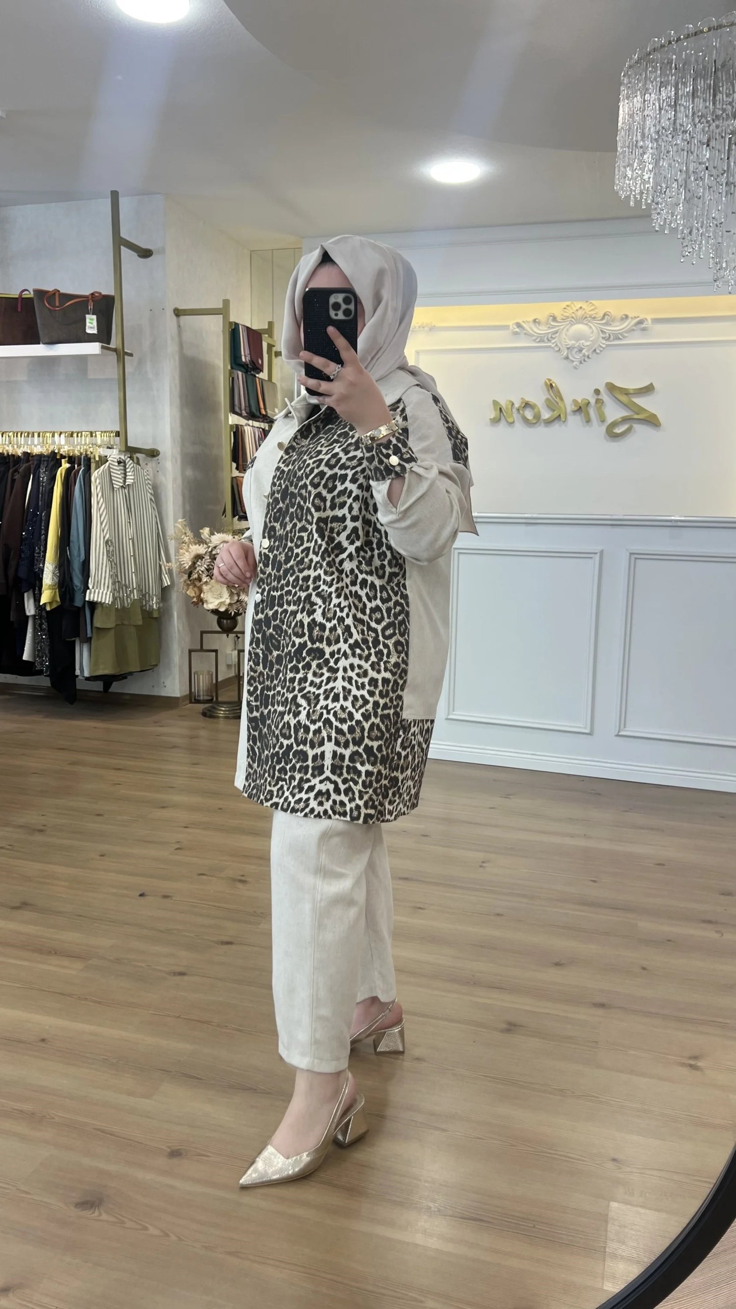 FATMA DANIŞMAN Leopar Keten Takım