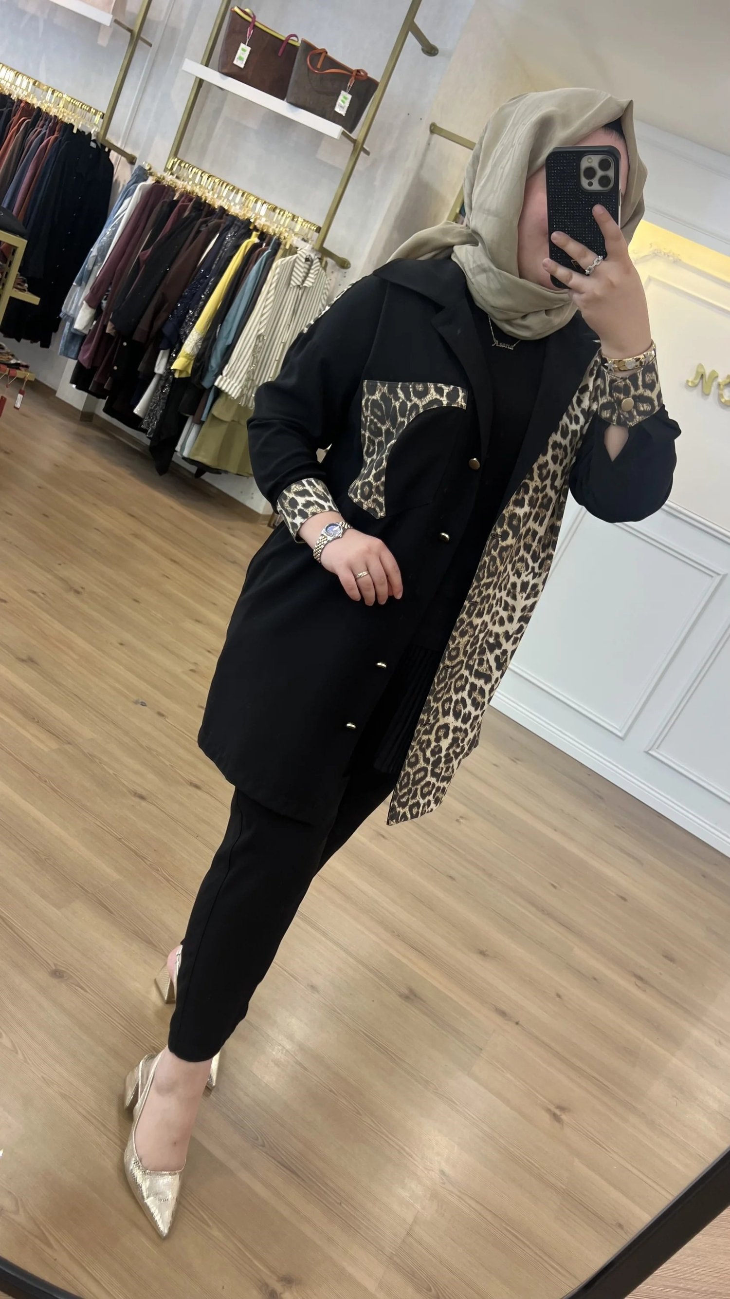 FATMA DANIŞMAN Leopar Keten Takım