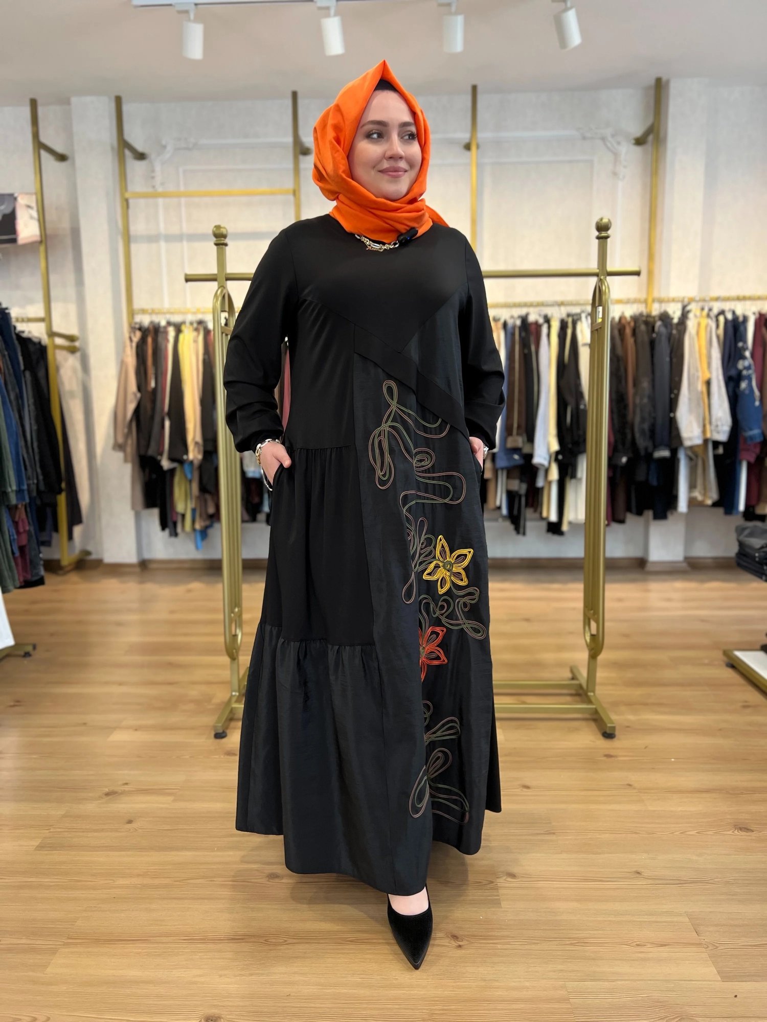 FATMA DANIŞMAN Nakışlı Elbise