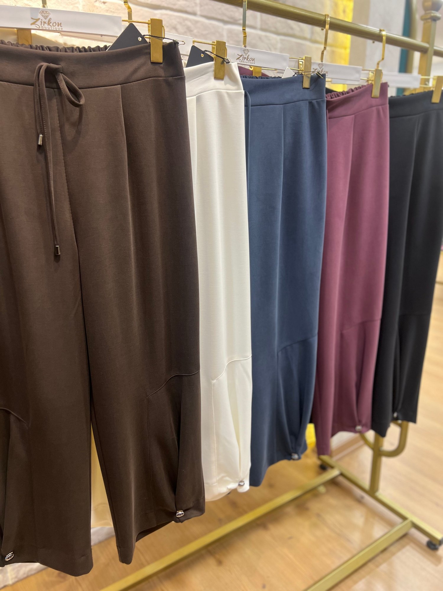 İpek Bambu Şalvar Pantolon 