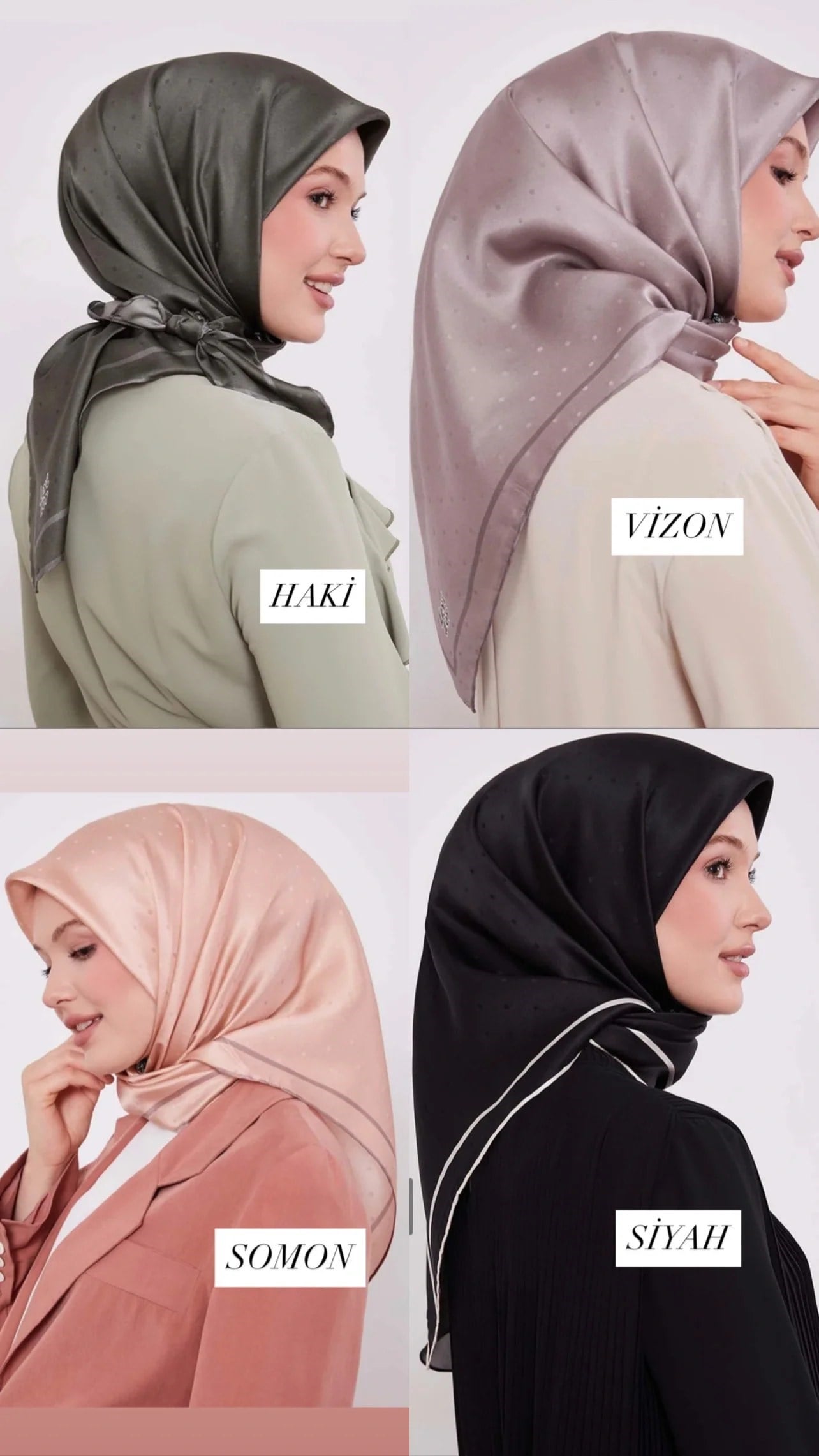 Levidor Benek Desen Monogram İpek Eşarp