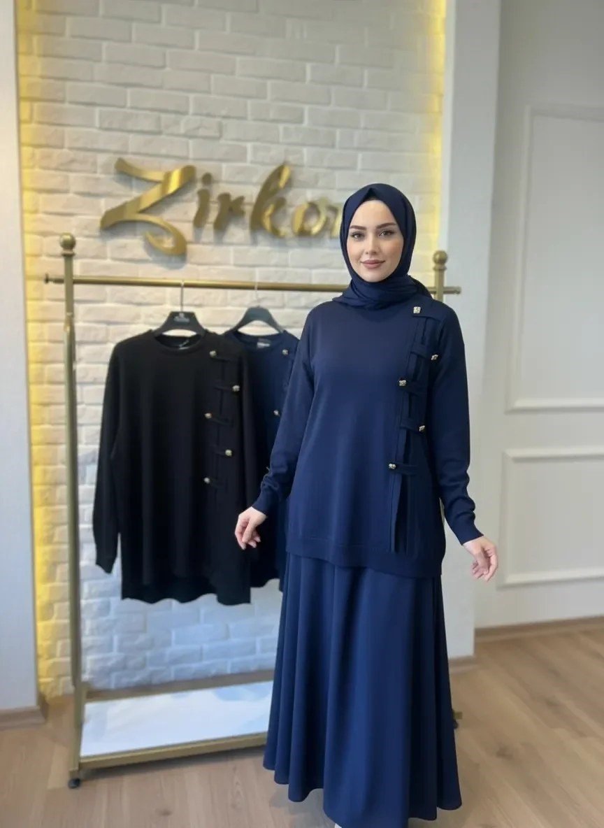 LEVİDOR GOLD DÜĞME DETAYLI SWEAT
