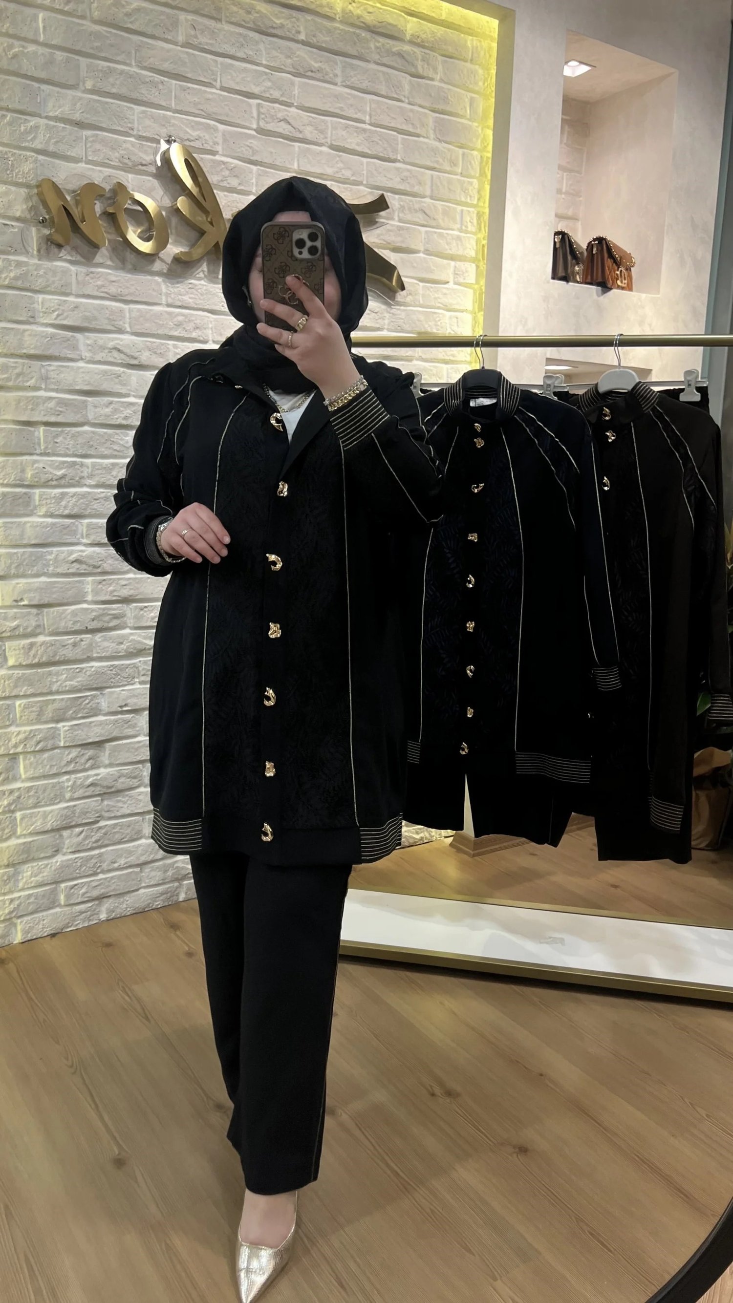 MEVA BY PUREVA Dantelli Nakışlı Ceketli Takım( BÜYÜK BEDEN)