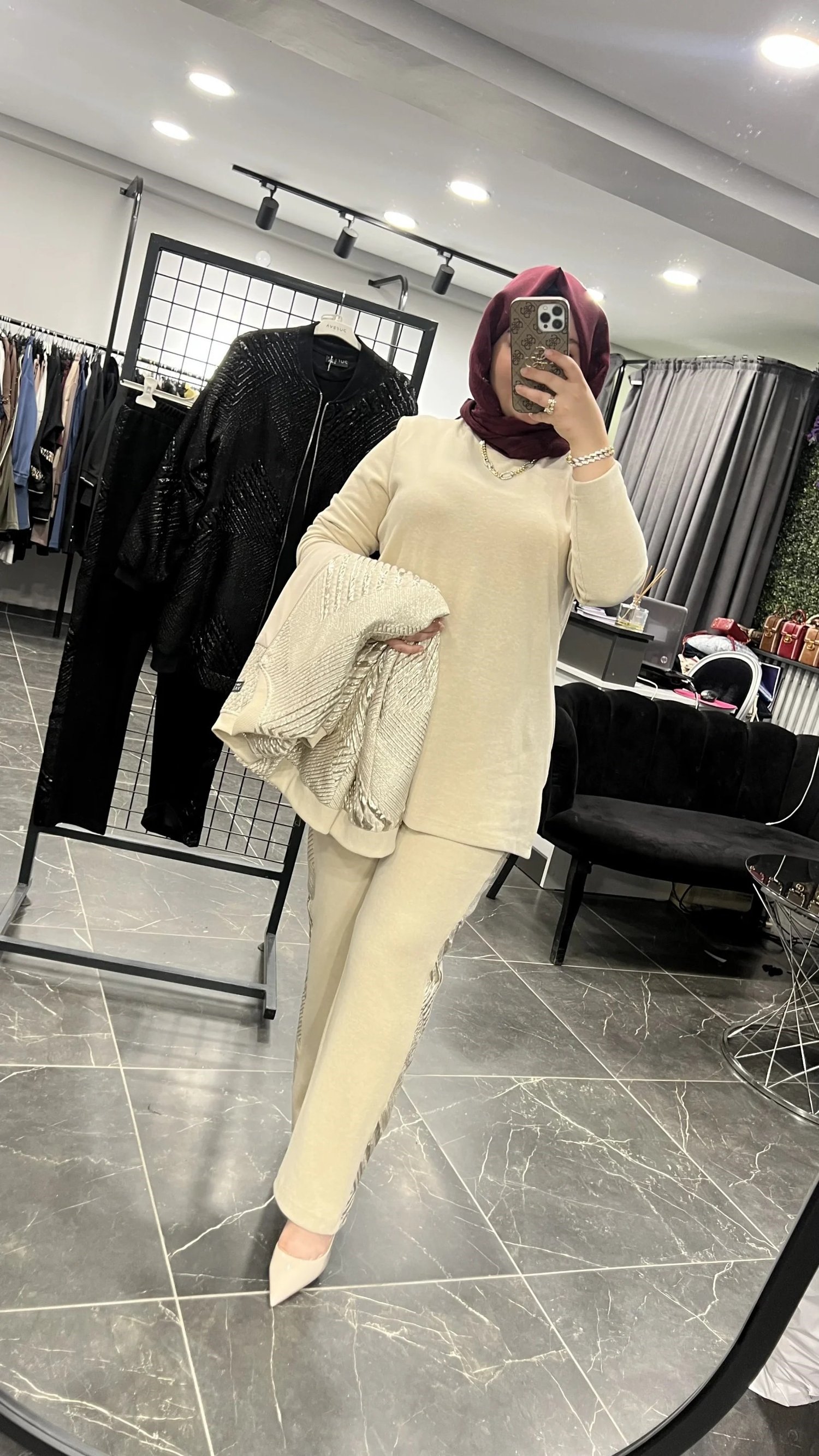MEVA BY Pureva Jakarlı Ceketli Üçlü Takım
