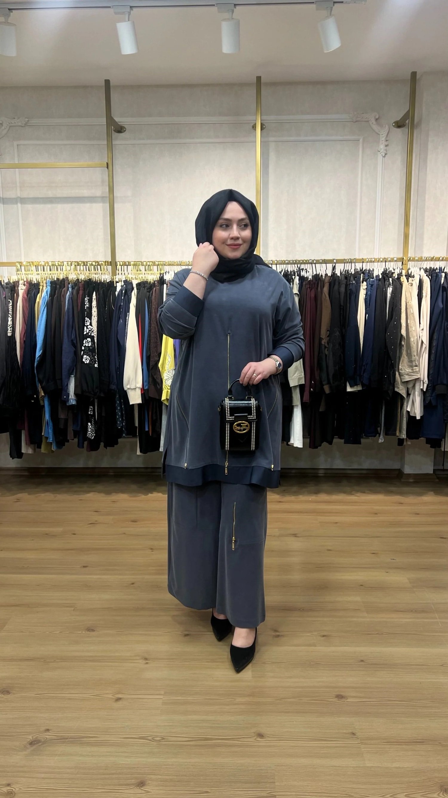 MEVA PLUS By Pureva Fermuarlı Modal Takım