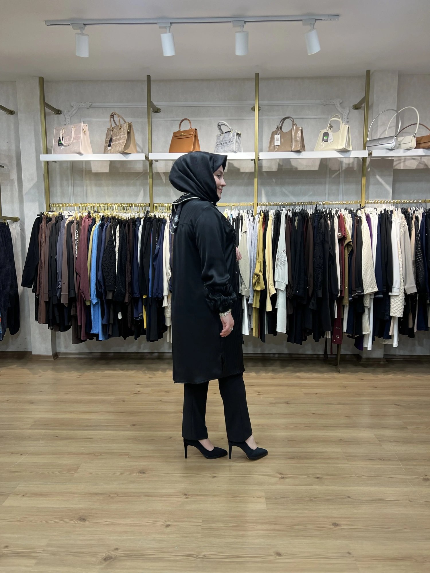 MEVA PLUS BY PUREVA İşlemeli Pamuk Saten Gömlek