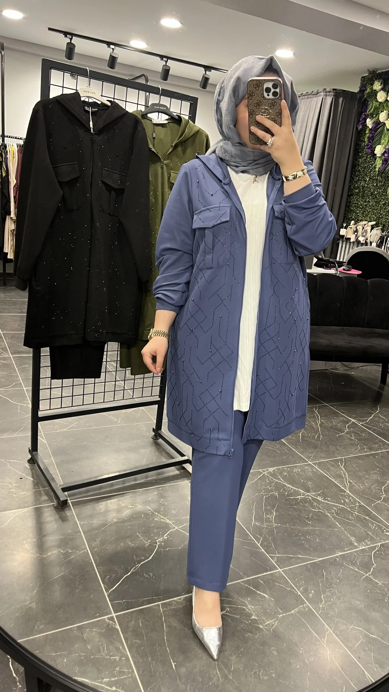 PUREVA Ceketli İthal Taşlı Takım