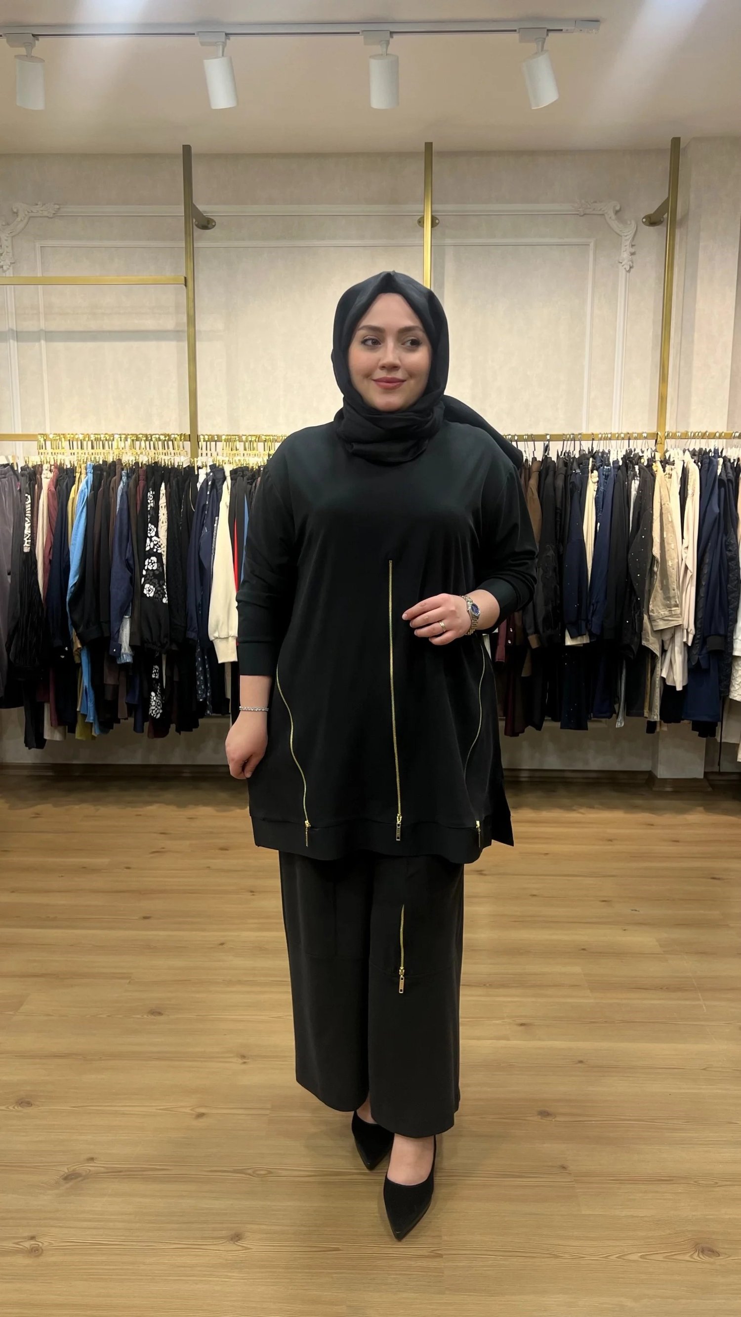 Pureva Fermuarlı Modal Takım