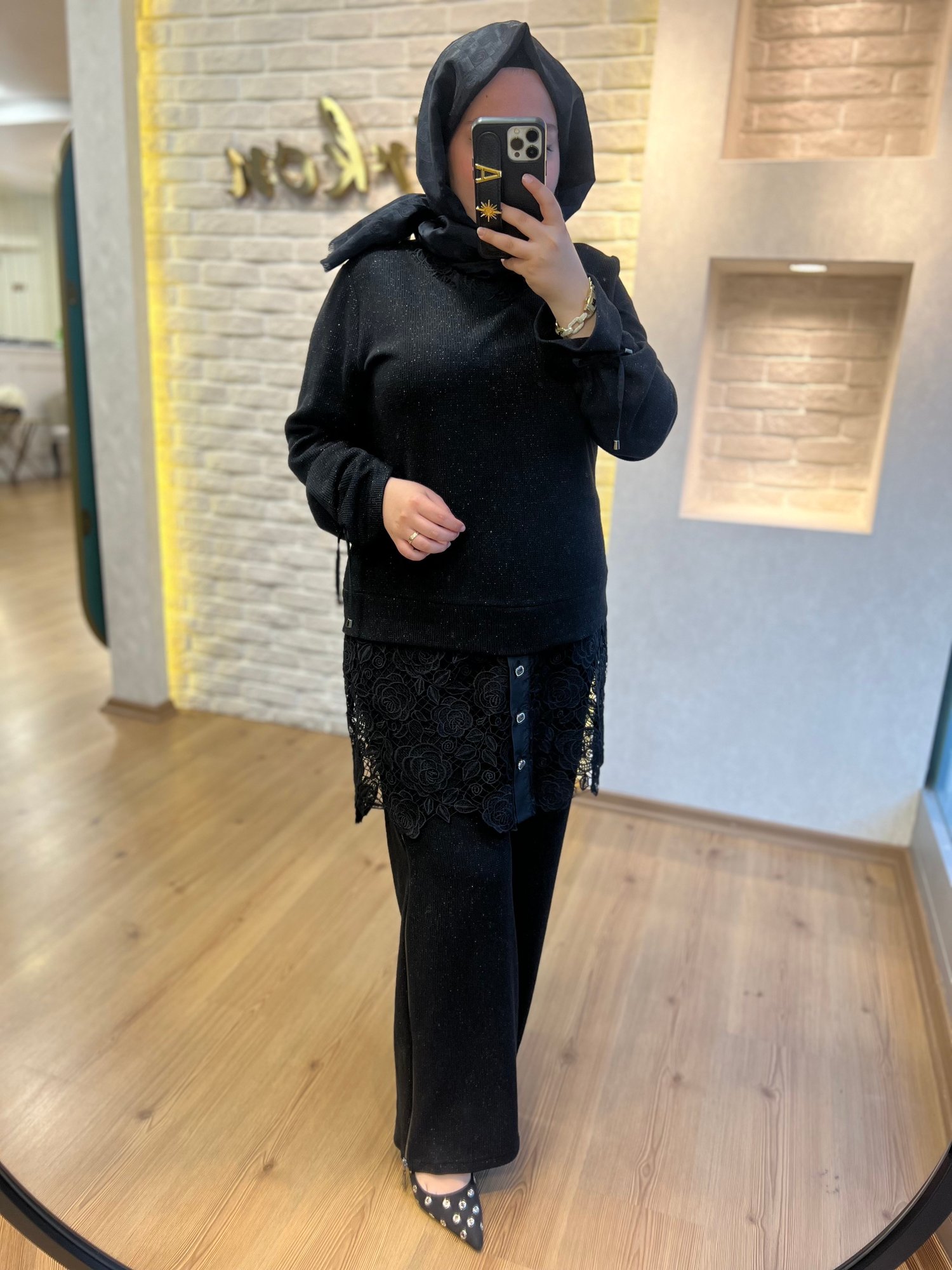 Pureva Güpürlü Çelik Örme Takım