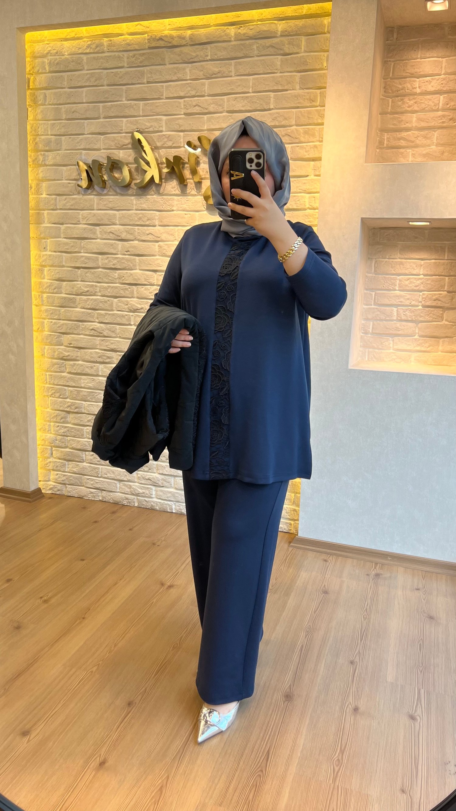 PUREVA Güpürlü Üçlü Takım 