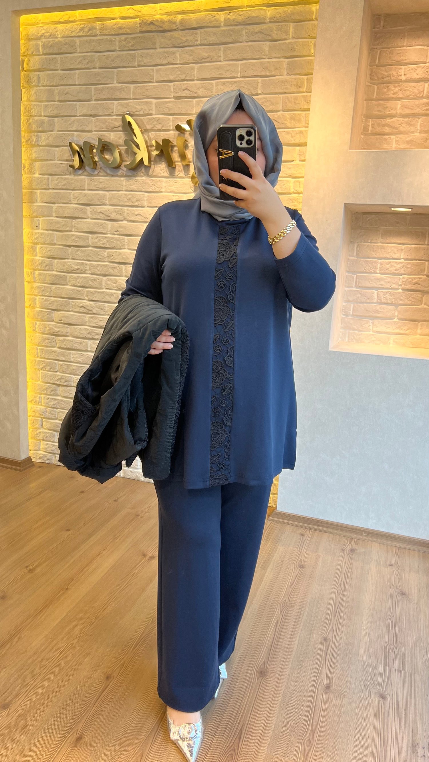 PUREVA Güpürlü Üçlü Takım 
