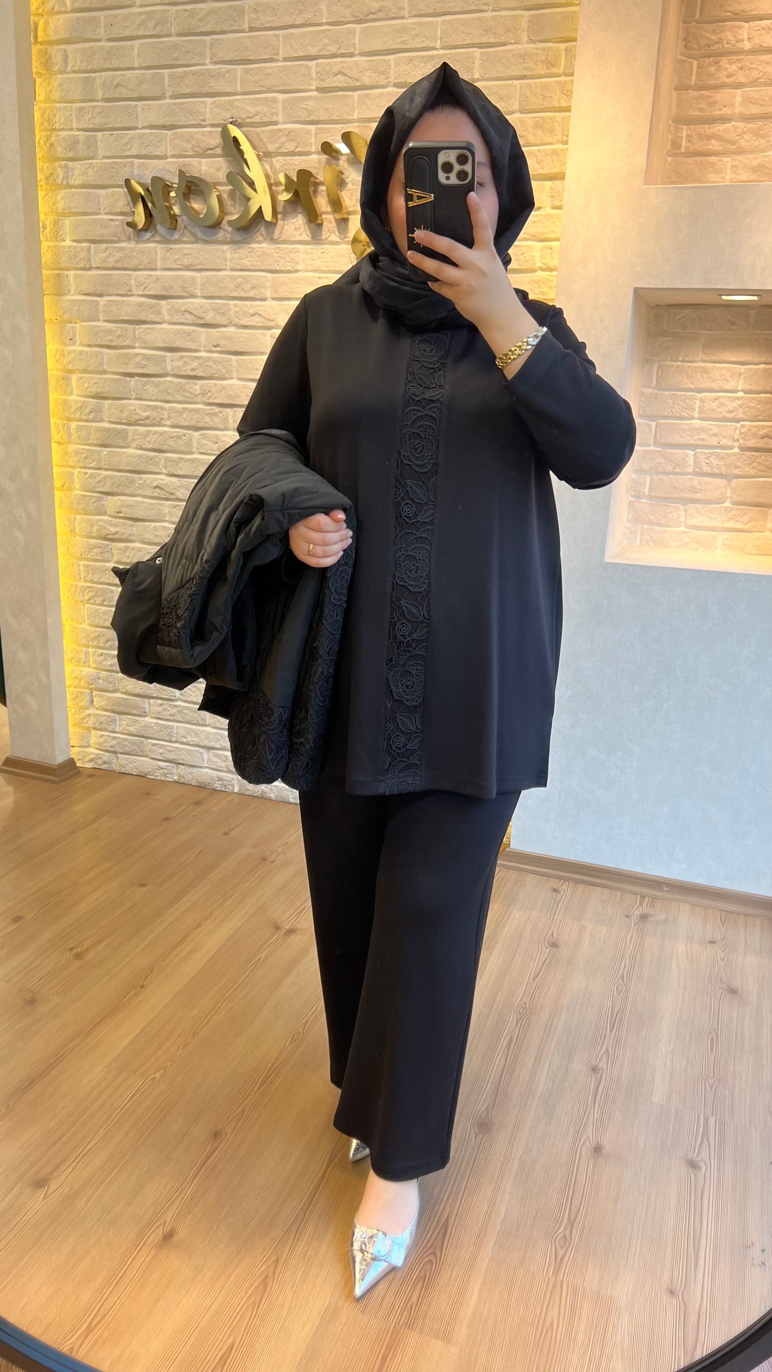 PUREVA Güpürlü Üçlü Takım 