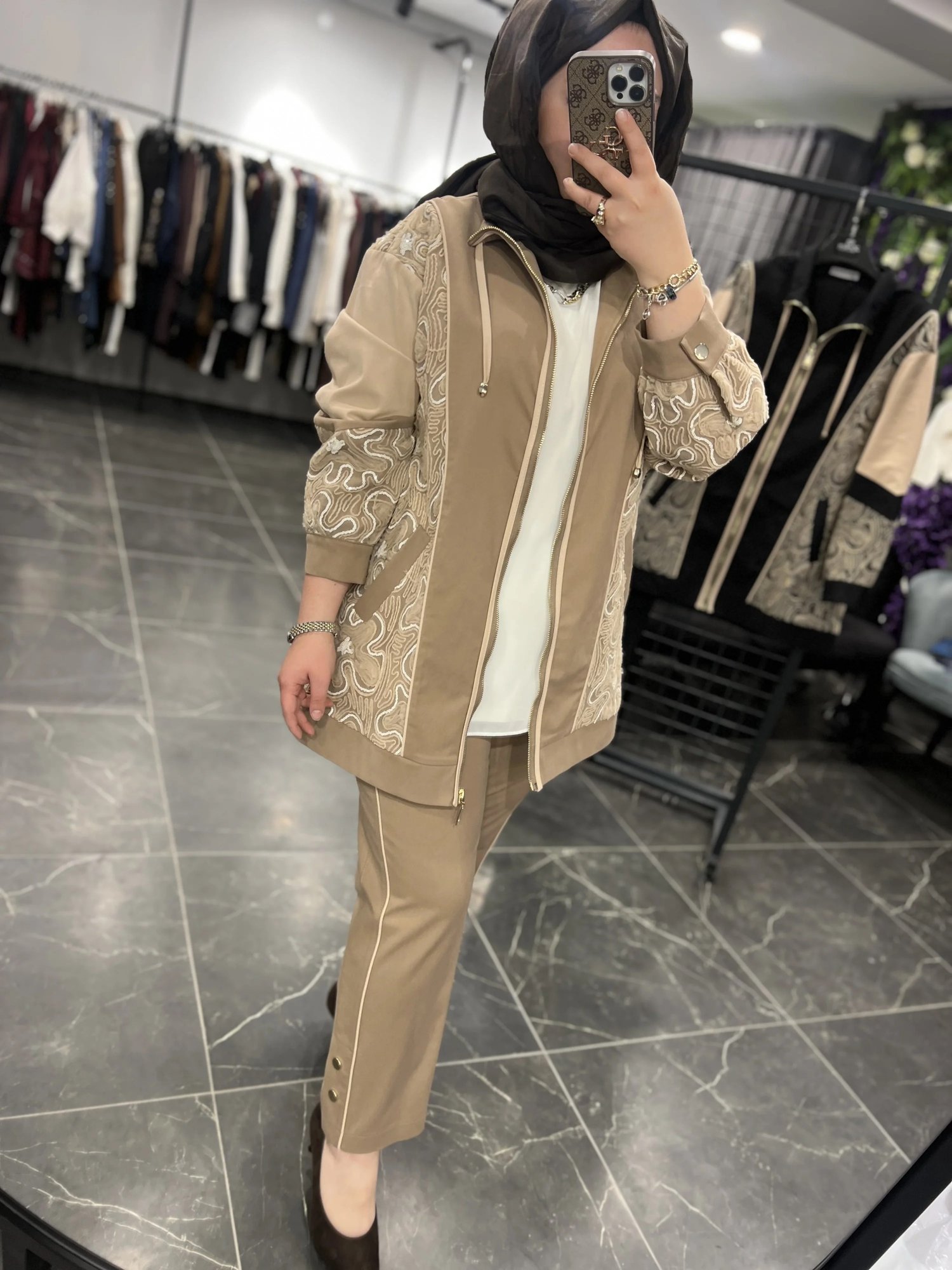 SBL Pullu Kabartmalı Gabardin Ceketli Takım