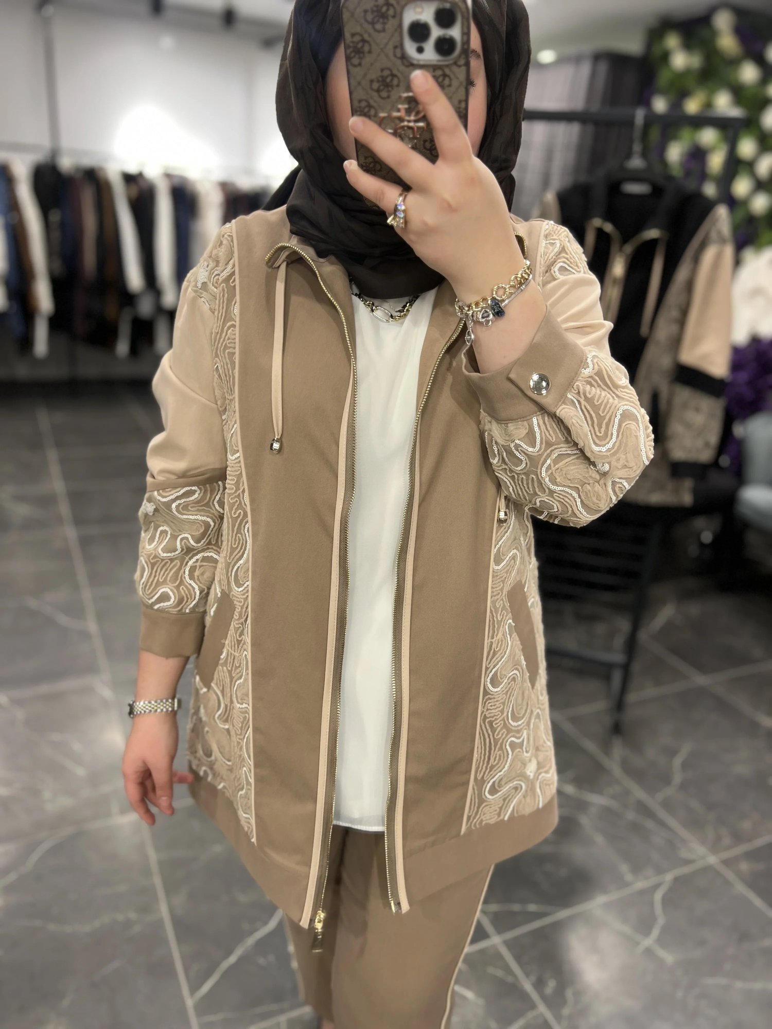 SBL Pullu Kabartmalı Gabardin Ceketli Takım