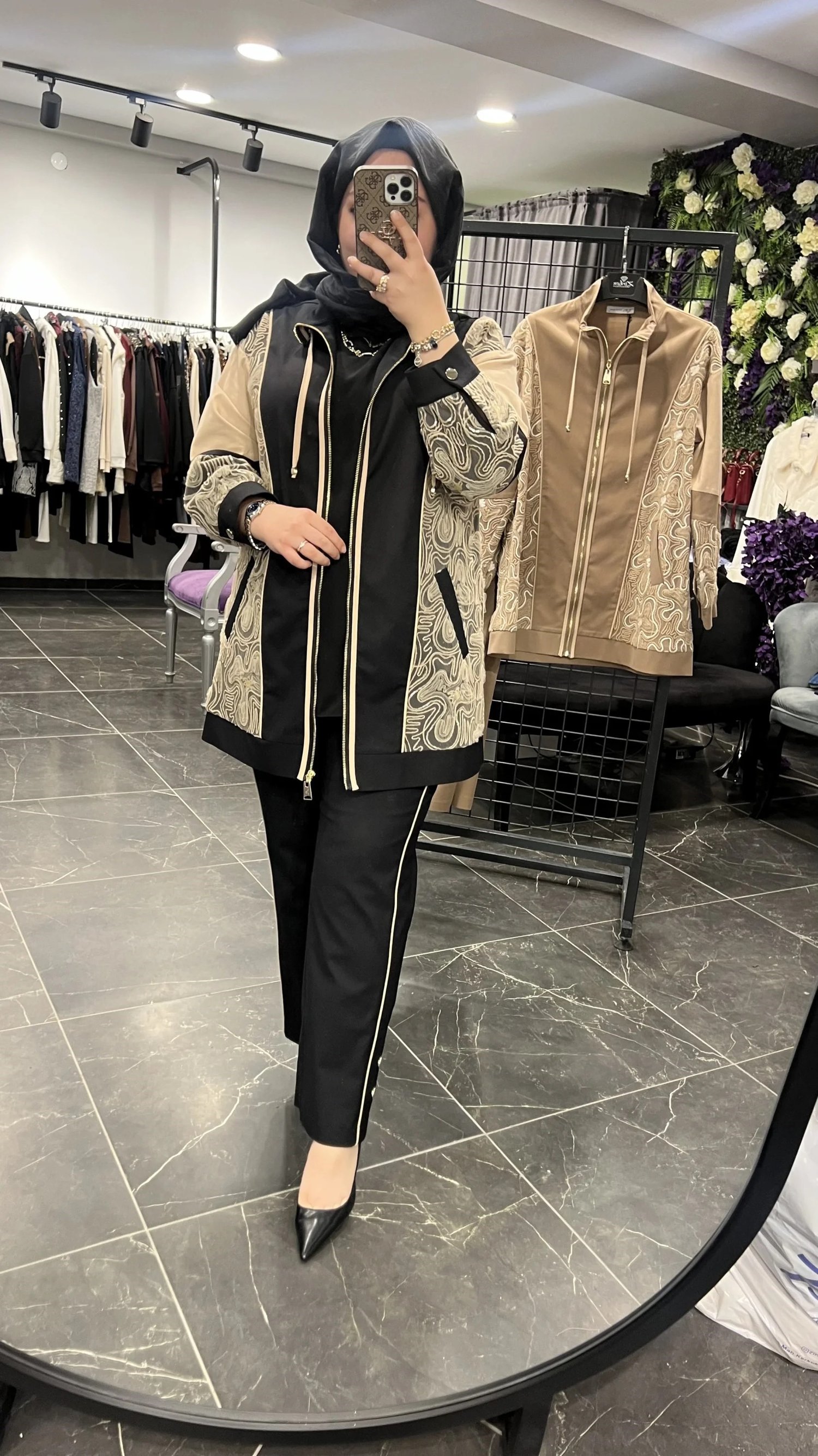 SBL Pullu Kabartmalı Gabardin Ceketli Takım