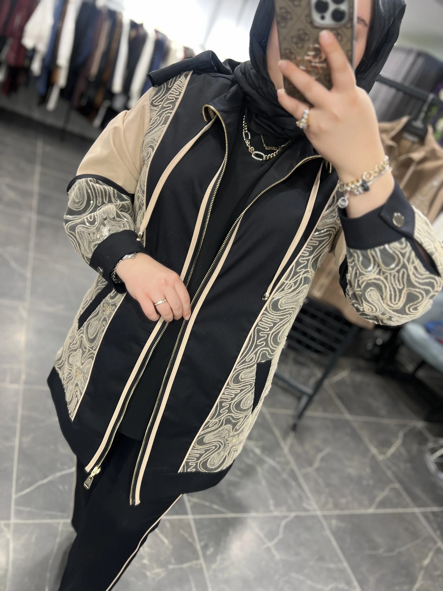SBL Pullu Kabartmalı Gabardin Ceketli Takım