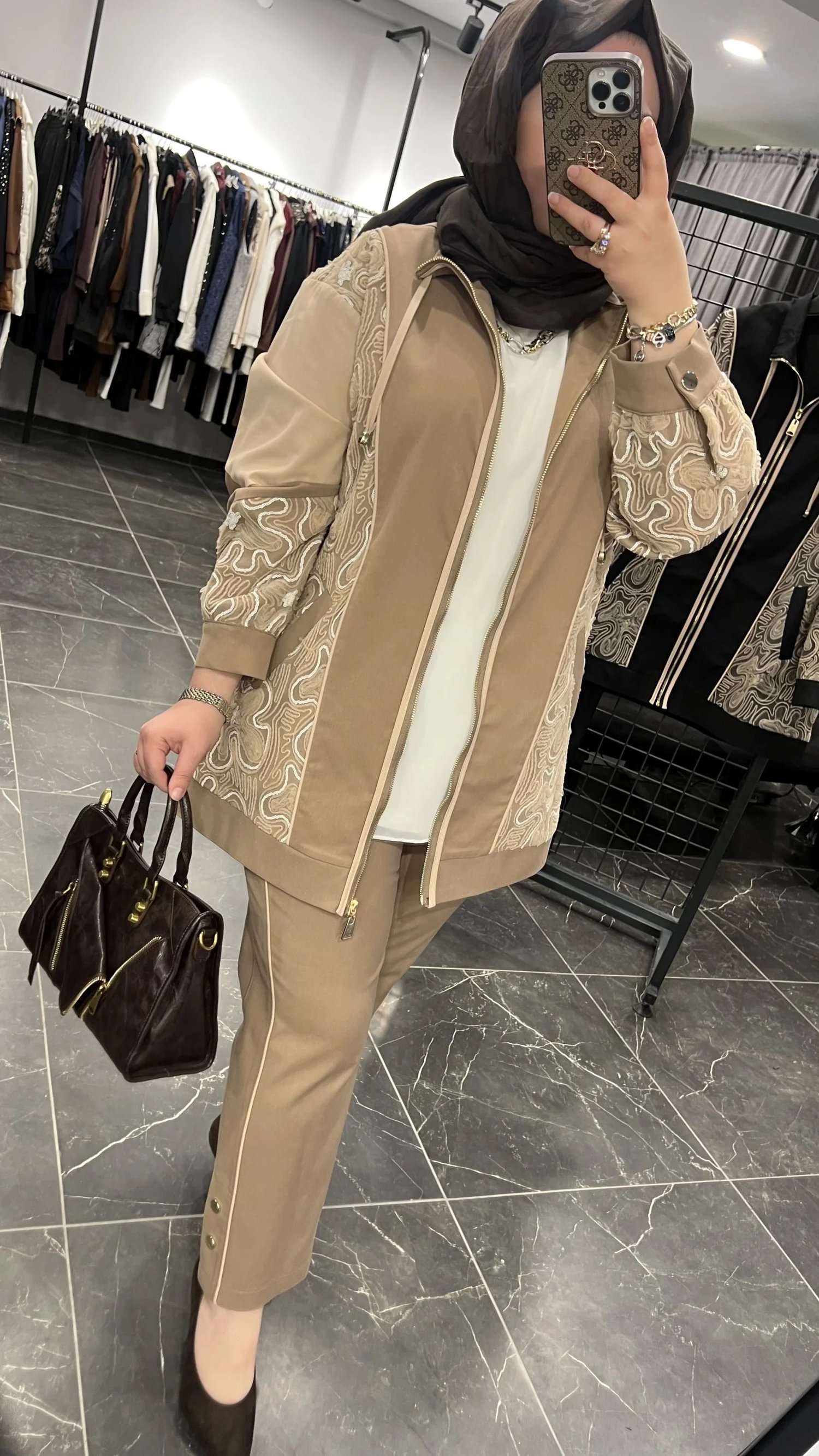 SBL Pullu Kabartmalı Gabardin Ceketli Takım