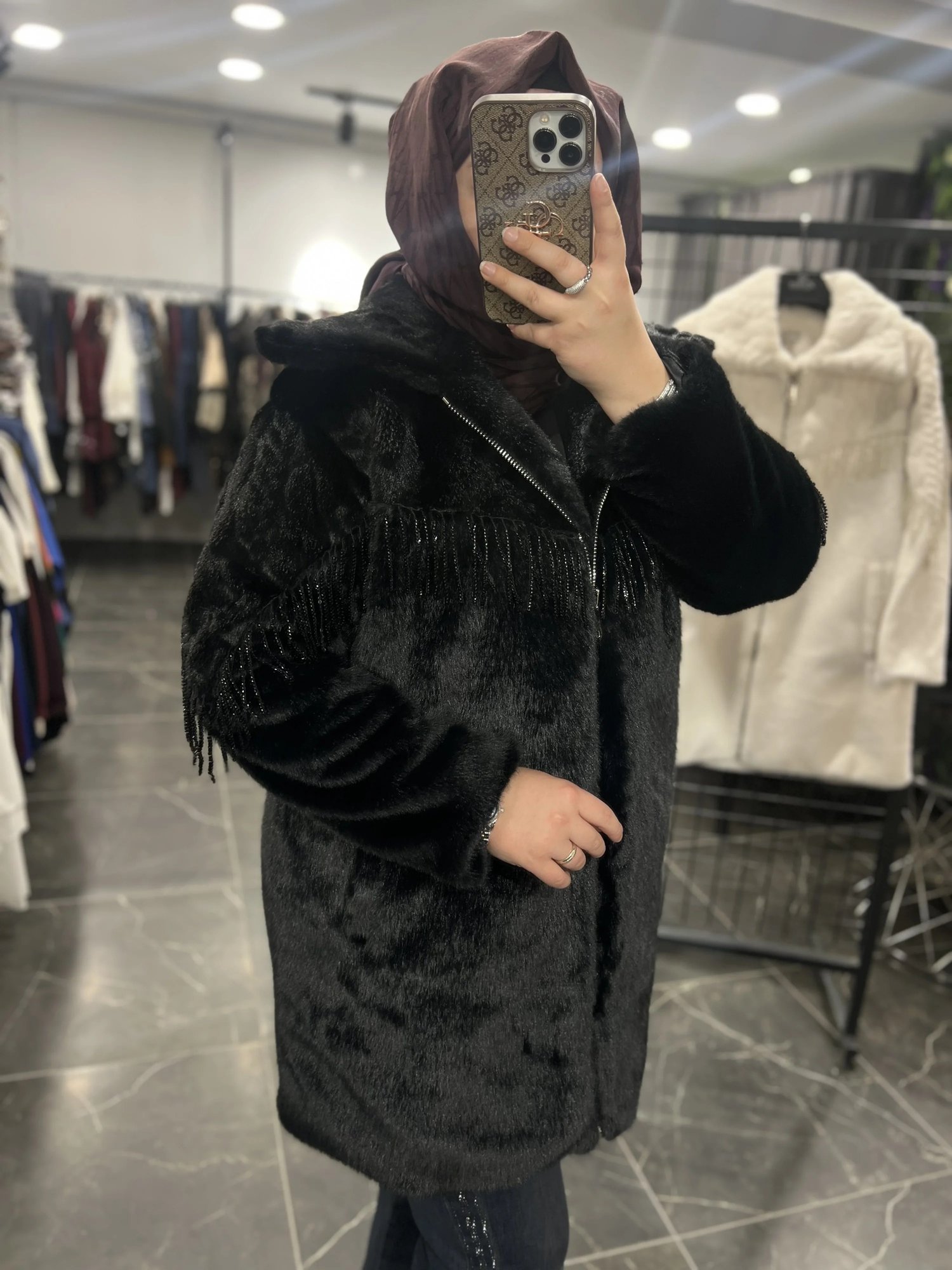 Solis Boncuk Saçaklı Angora Kaban