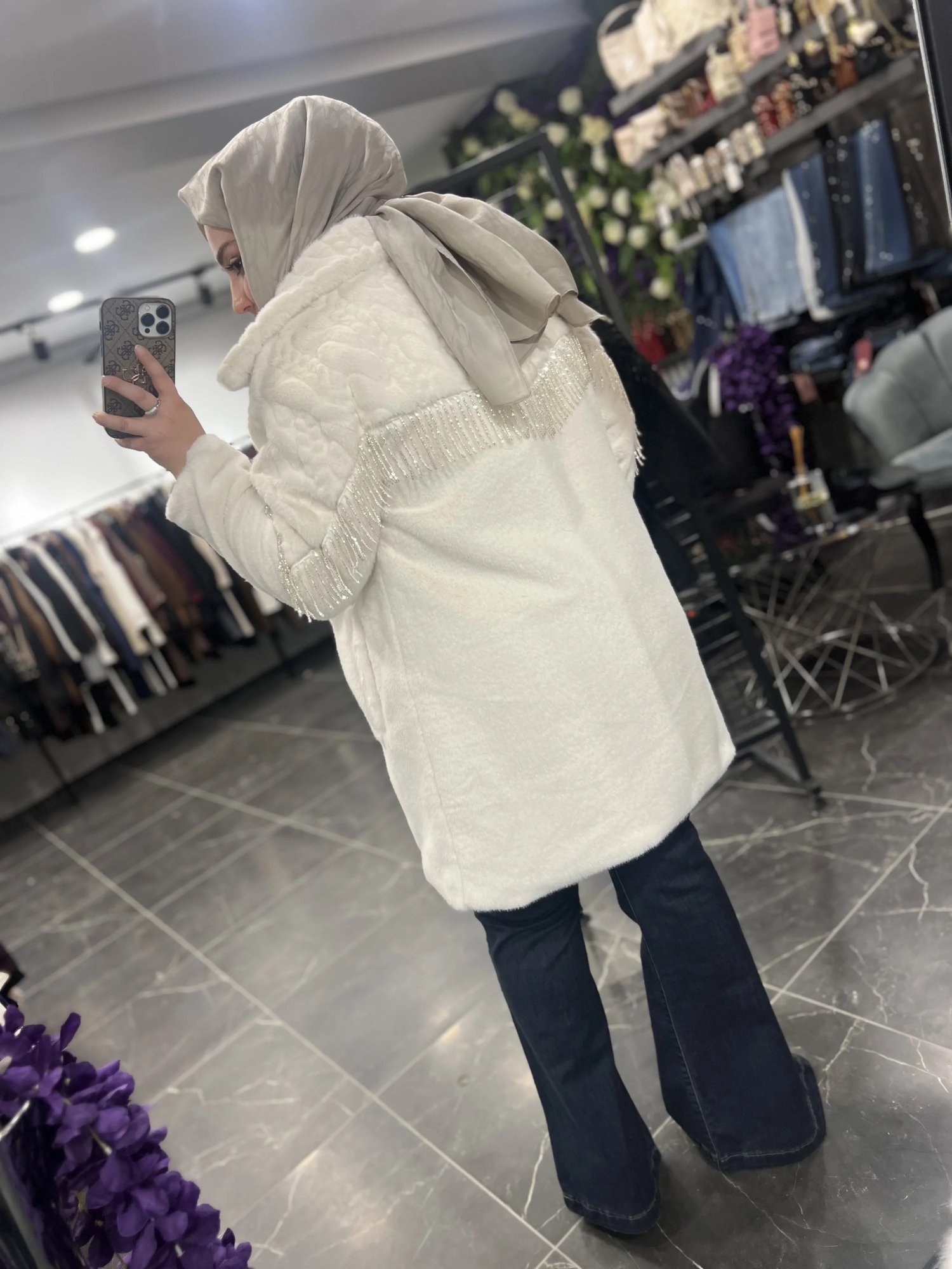 Solis Boncuk Saçaklı Angora Kaban