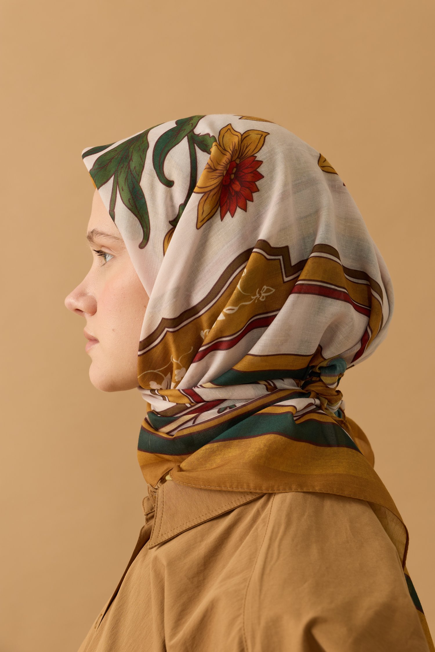 Amber Pamuk Eşarp