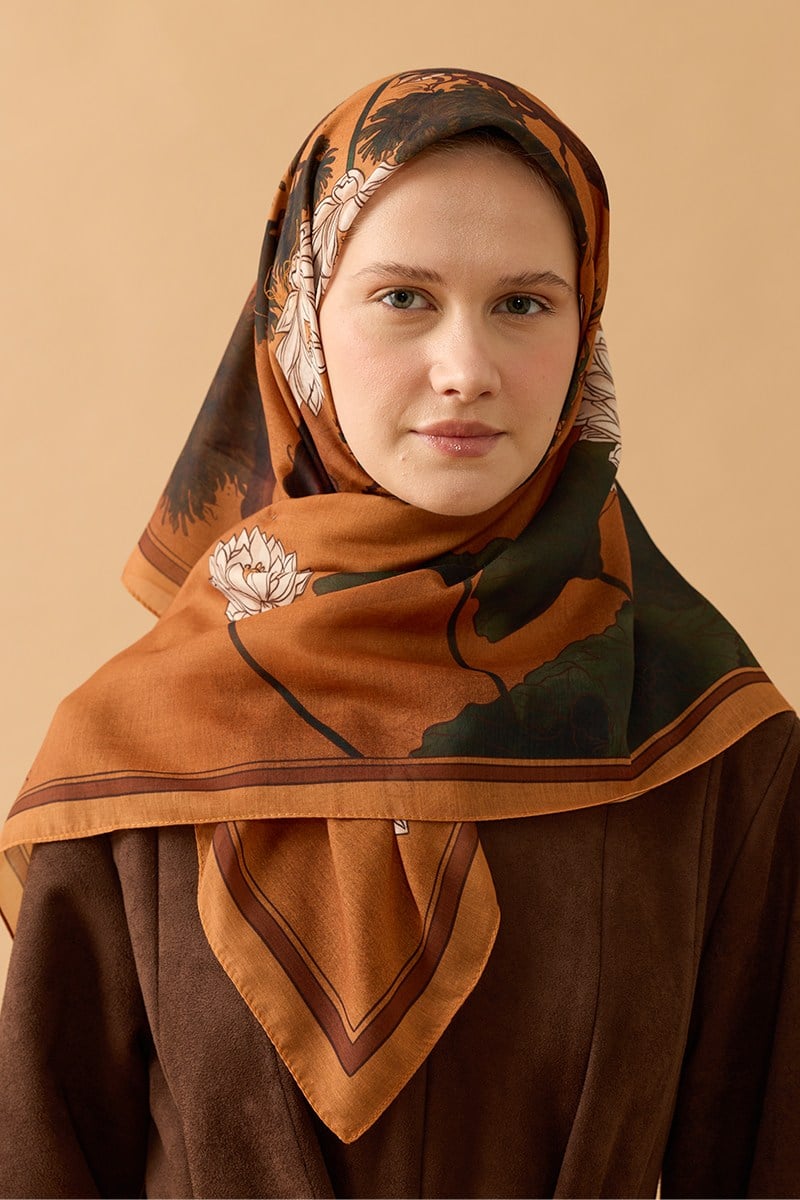 Asil Çiçek Pamuk Eşarp