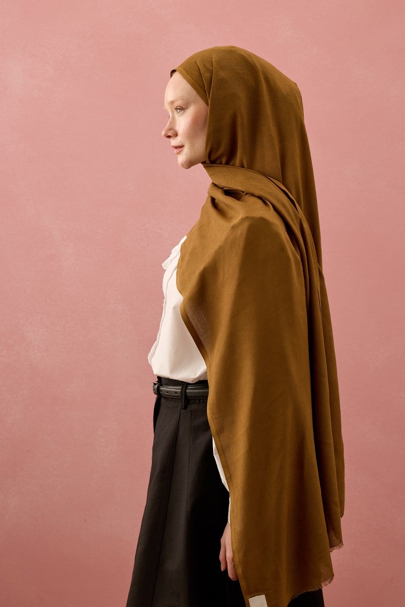 Camel Pamuk Şal