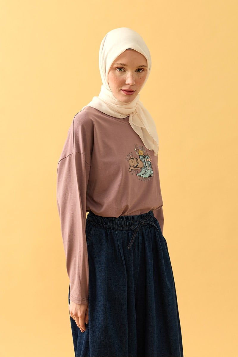 Ekru Pamuk Eşarp