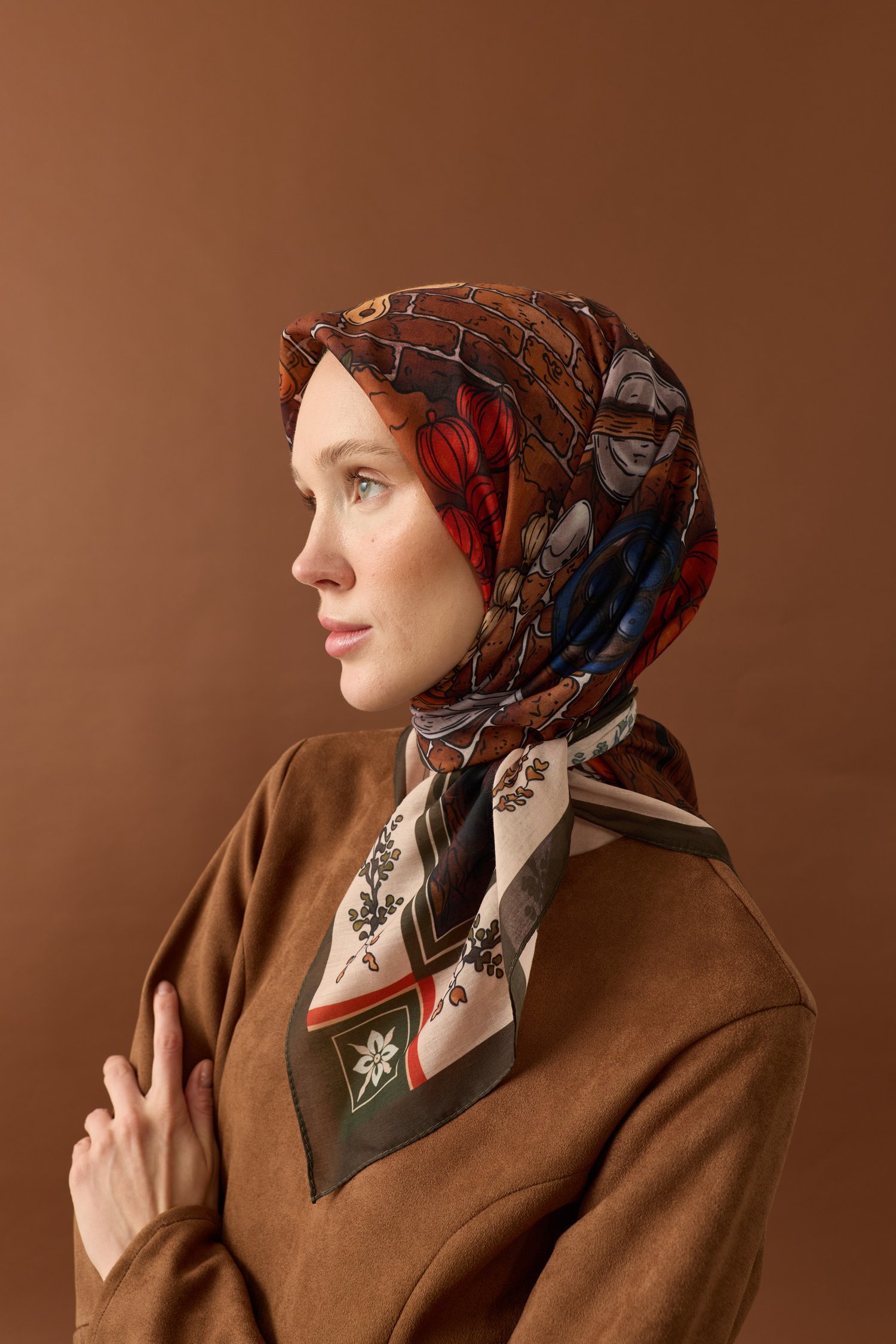 Hasat Zamanı Pamuk Eşarp
