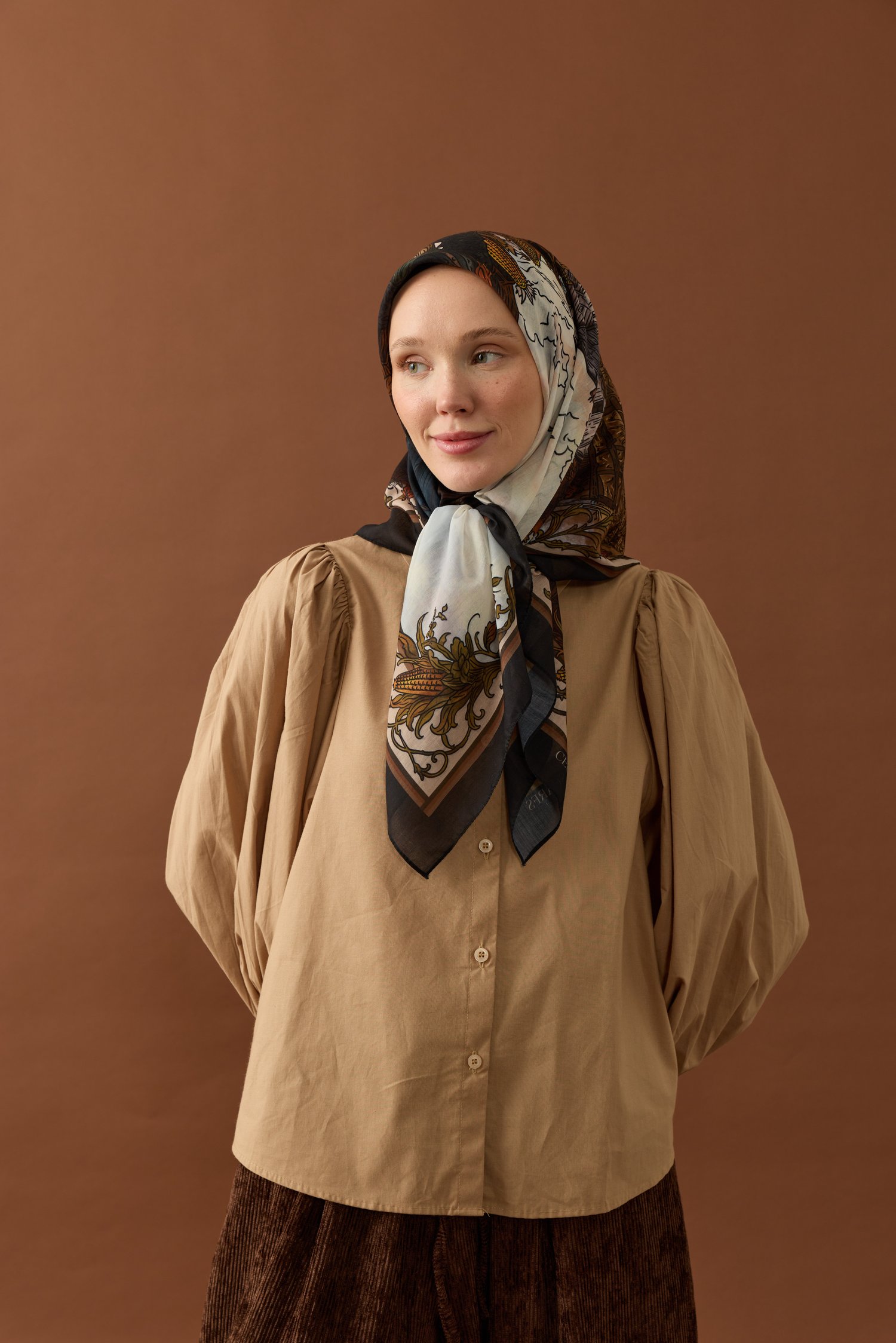 Hasat Zamanı Pamuk Eşarp