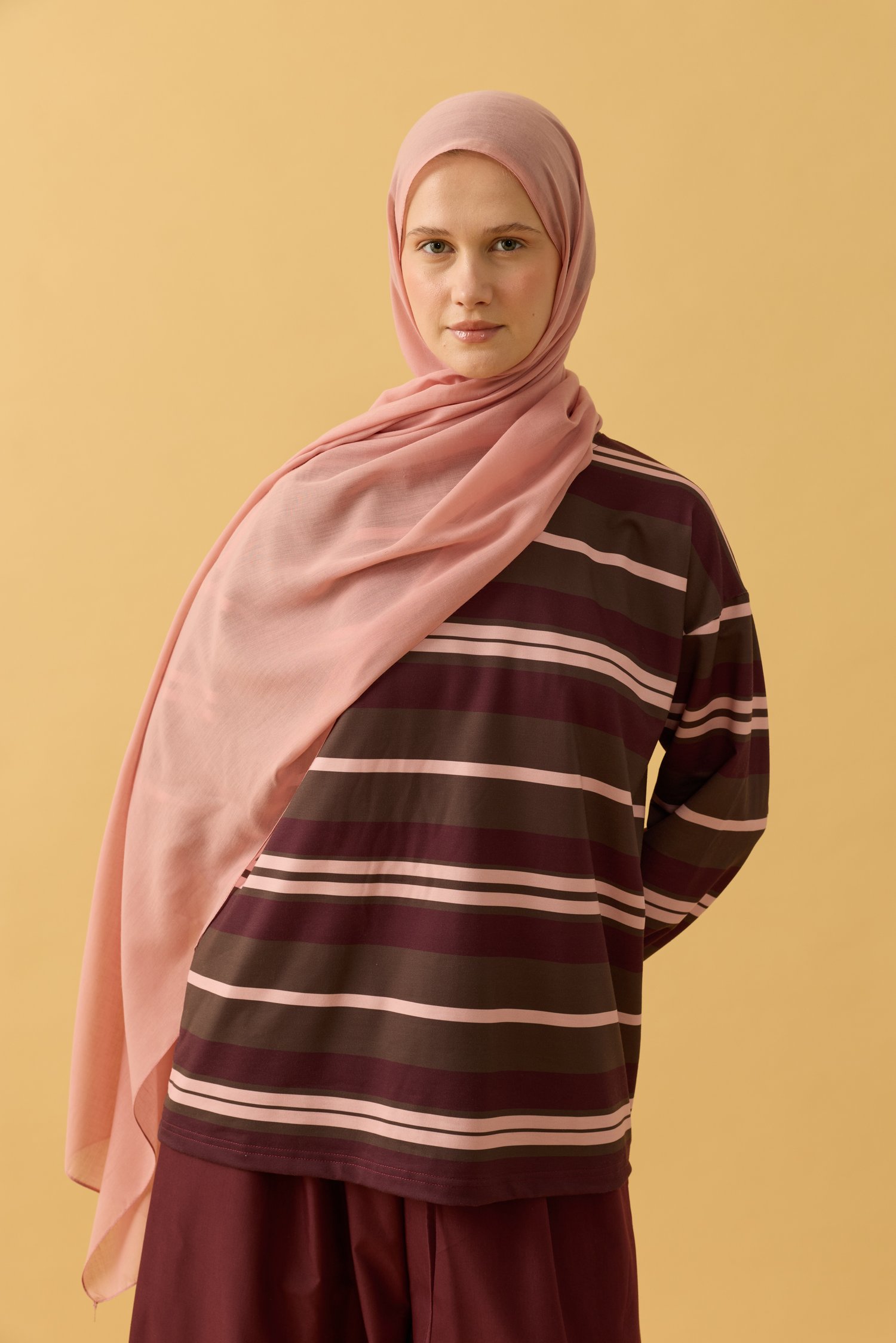 Pudra Pamuk Şal