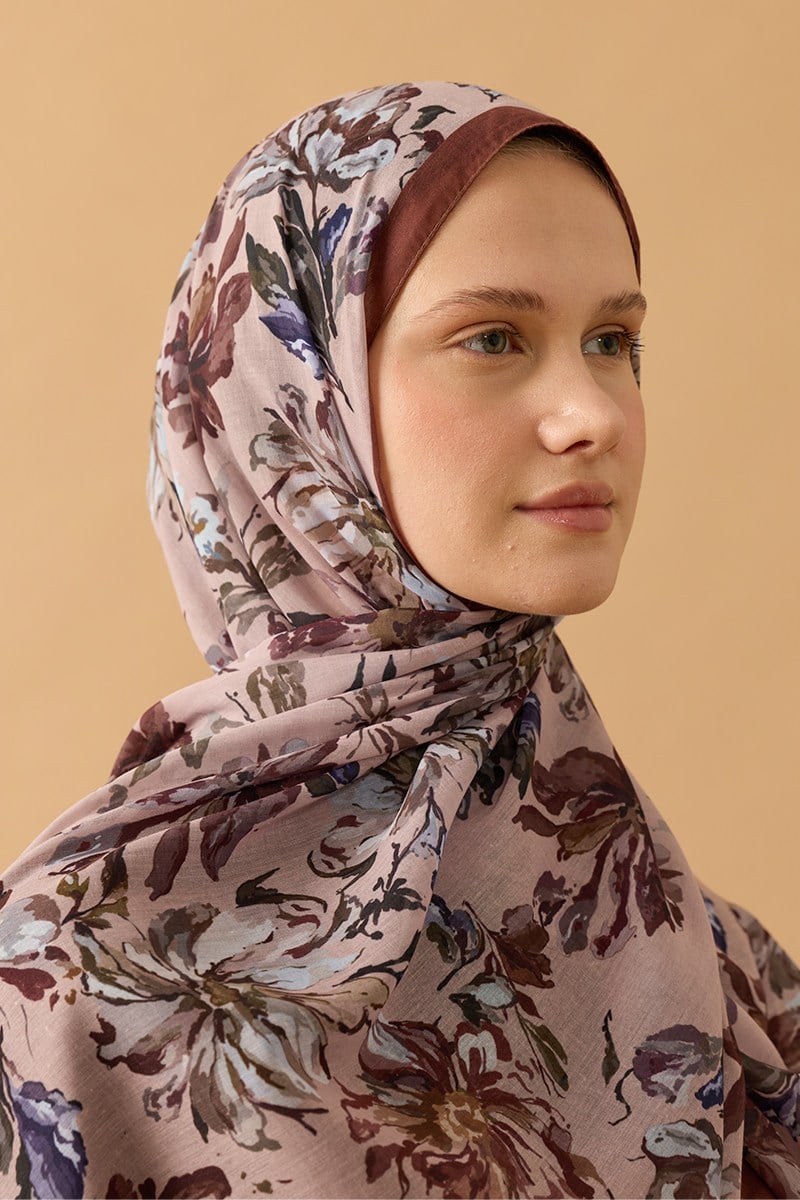 Romantik Çiçek Şal