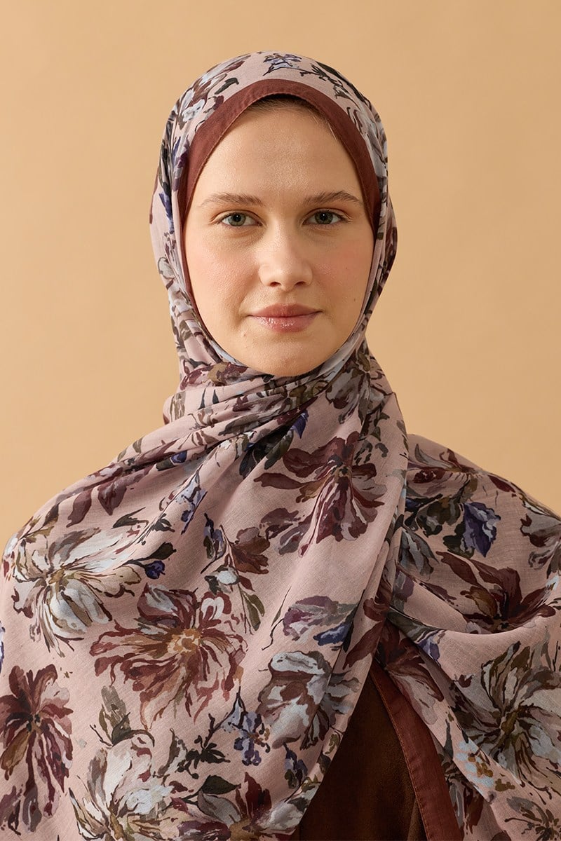 Romantik Çiçek Şal