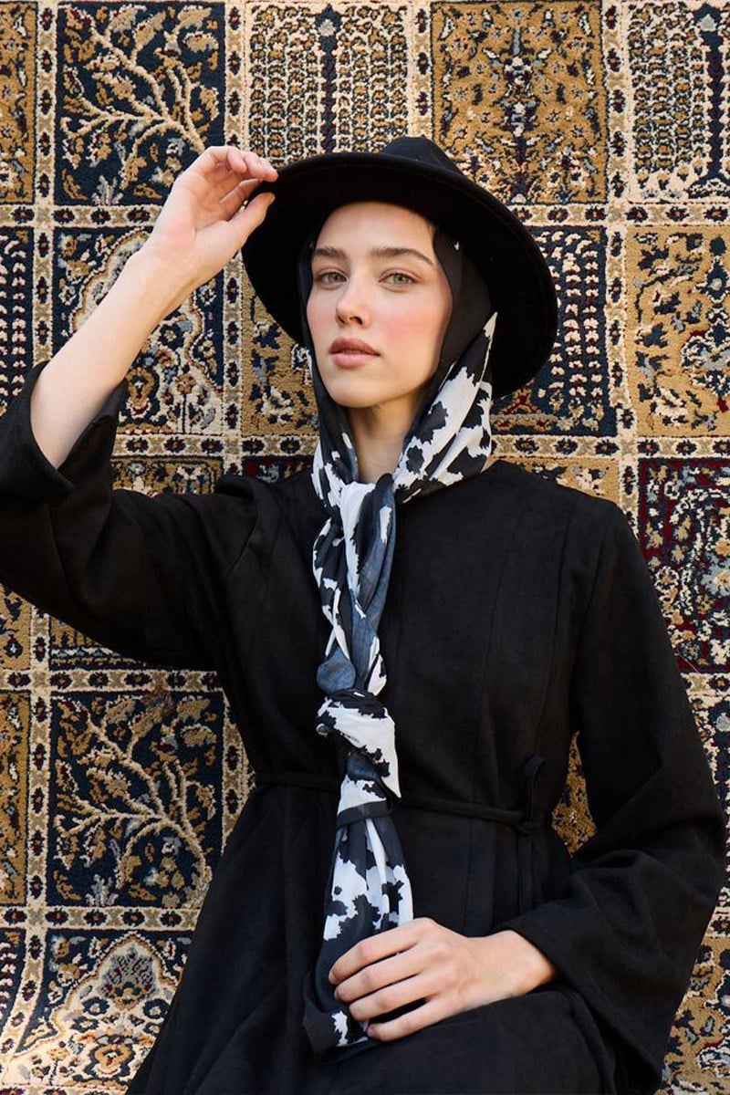 Siyah Mozaik Şal