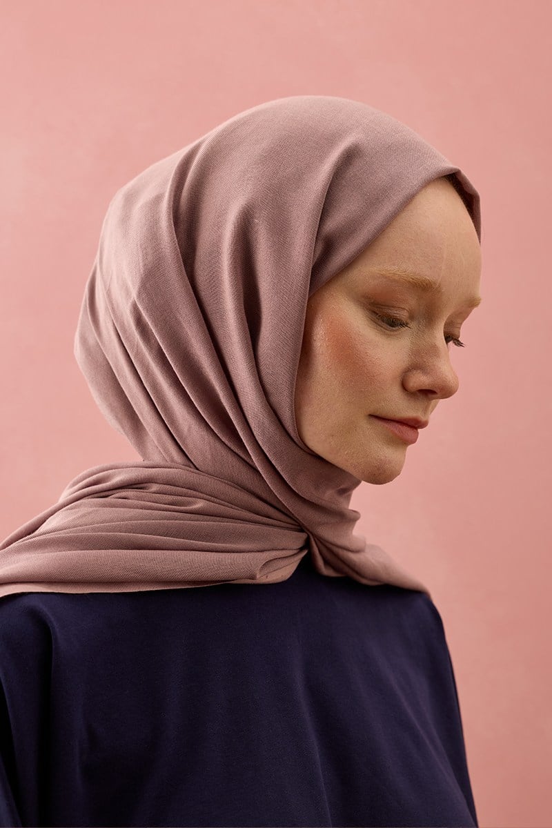 Soft Lila Pamuk Şal