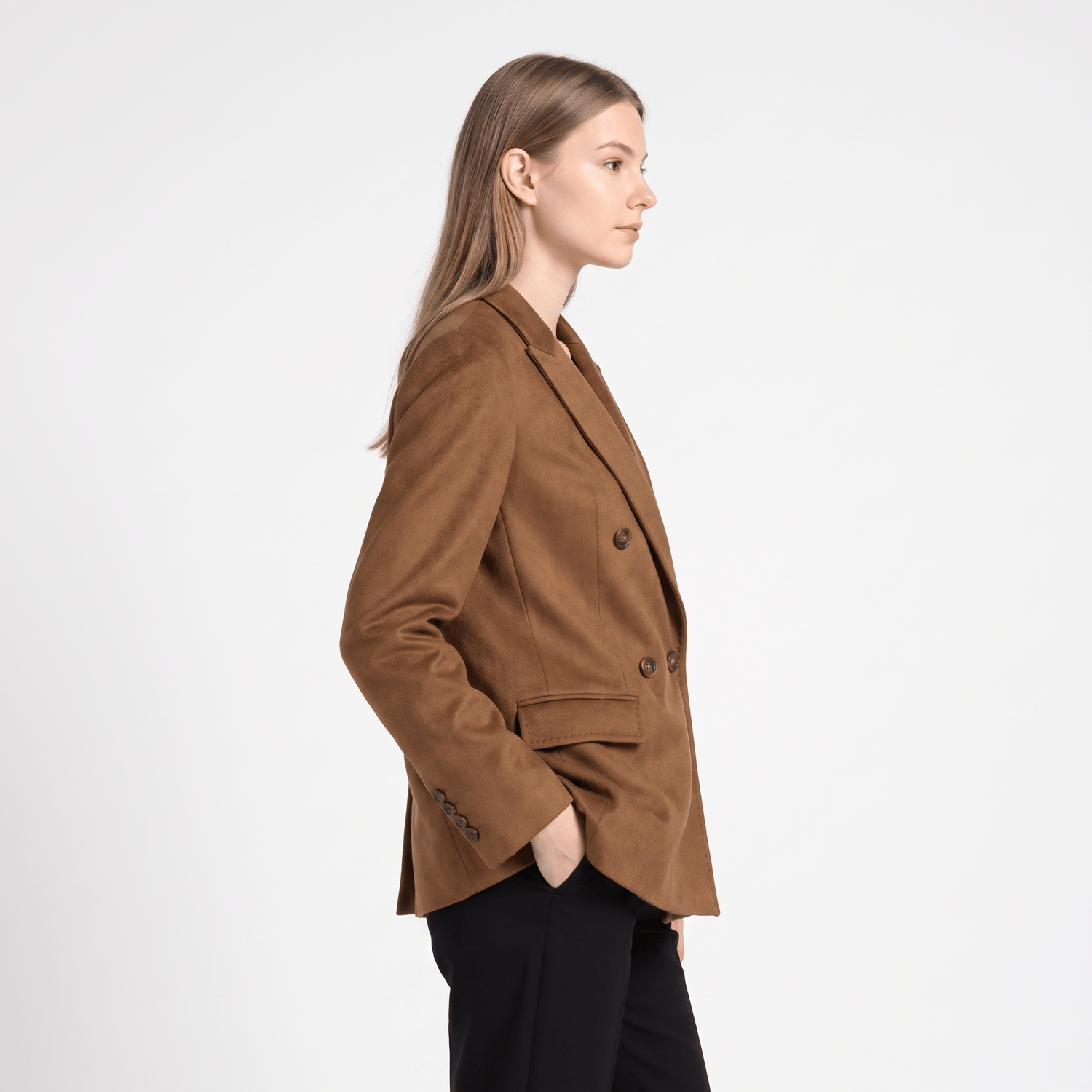 Colombo Kruvaze Ceket - CAMEL