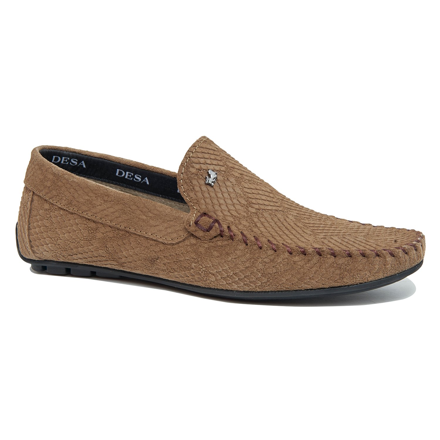 Bej Santino Erkek Süet Loafer