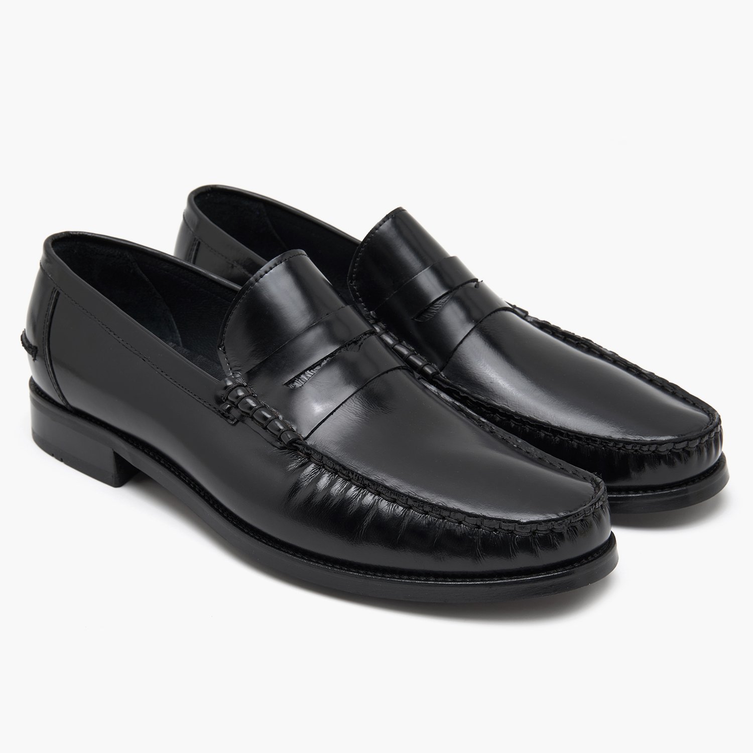 Frank Siyah Erkek Deri Loafer