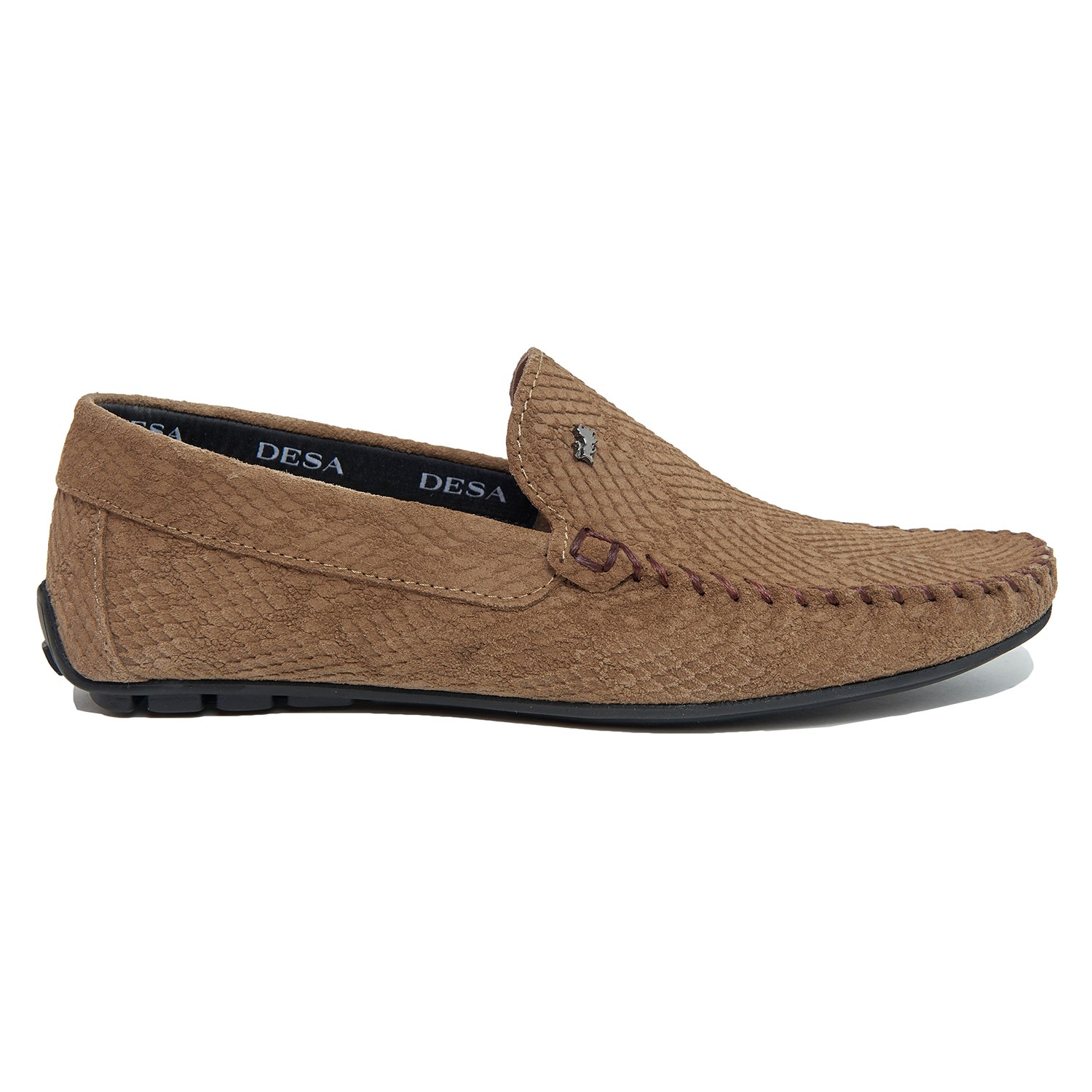 Bej Santino Erkek Süet Loafer