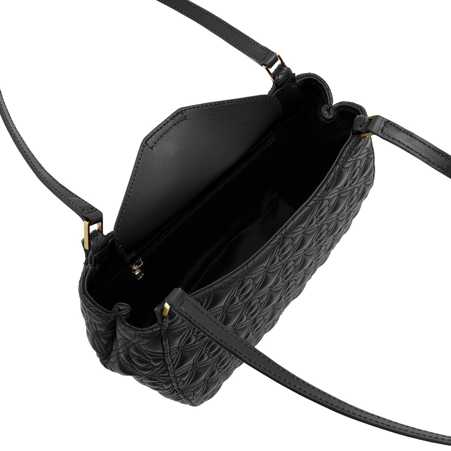 Bellen Kadın Monogram Deri Omuz Askılı Çanta
