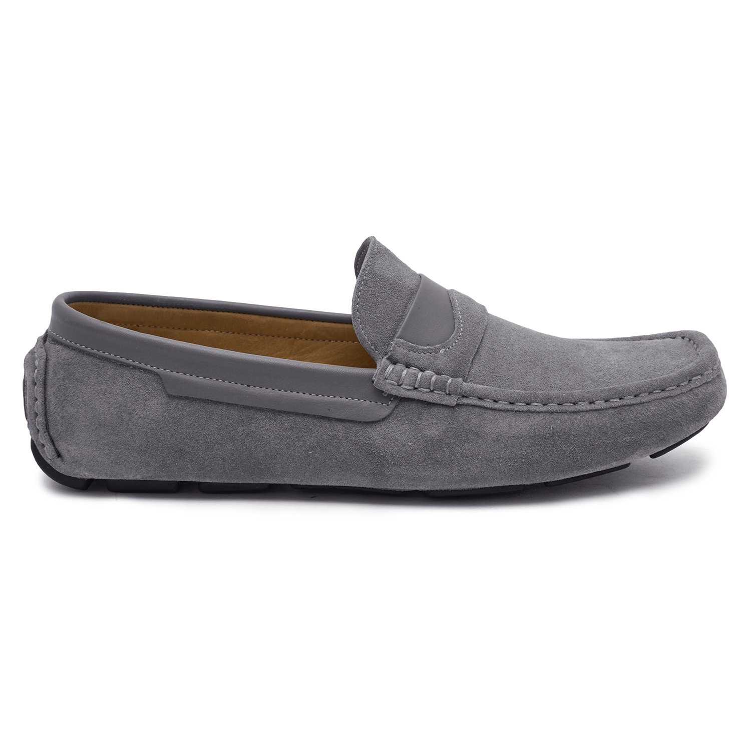 Gri Spiaggia Erkek Süet Loafer