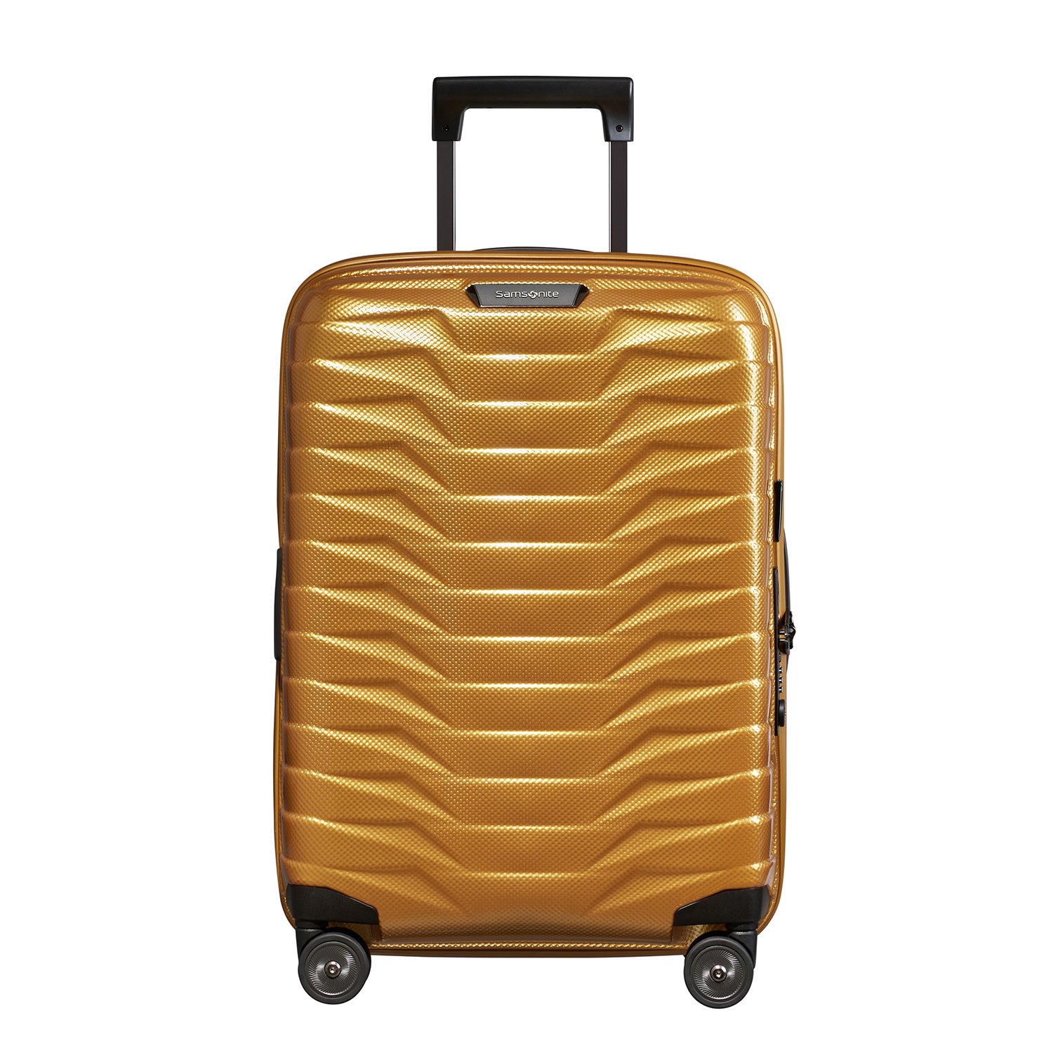 Samsonite Proxis - Spinner Sarı 4 Tekerlekli Körüklü Kabin Boy Valiz 55 cm