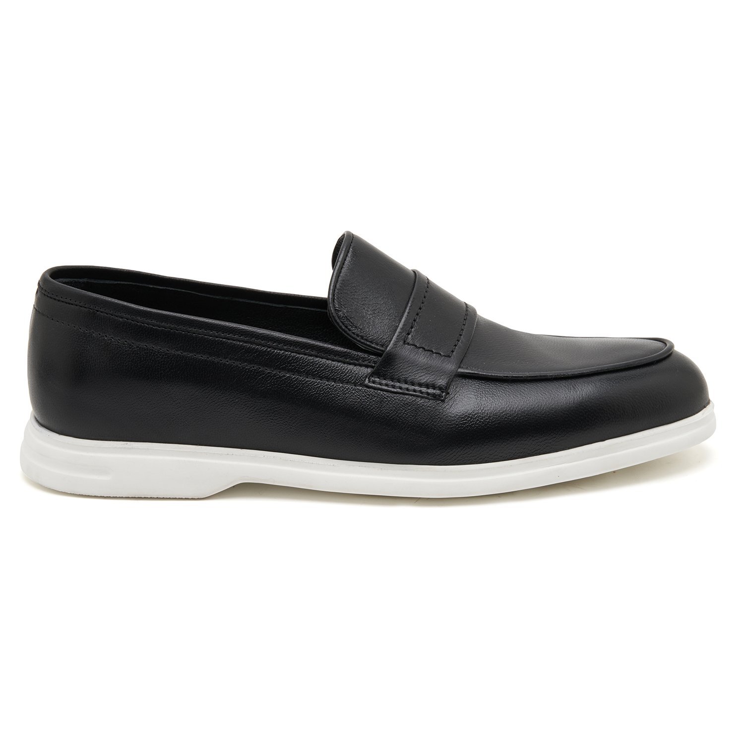 Siyah Luigi Erkek Deri Loafer