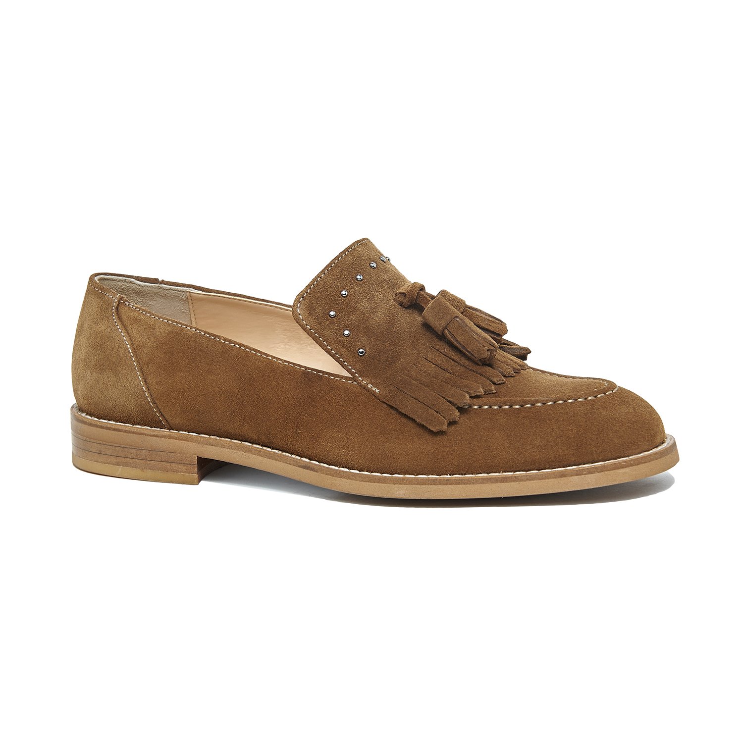 Taba Carregai Kadın Süet Loafer