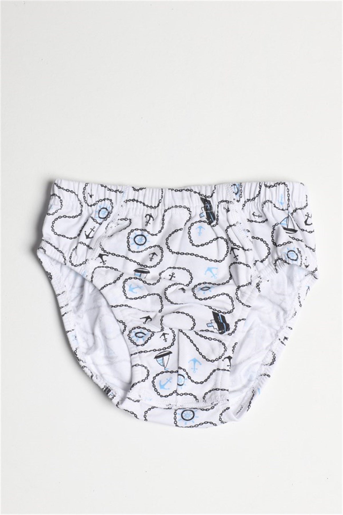 Baykar Erkek Çocuk Çapa Baskılı Boxer 3'lüi Set 3651 Beyaz