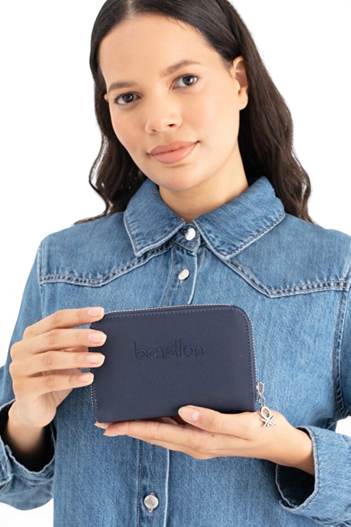 Benetton Logo Detaylı Kadın Portföy & Clutch Çanta