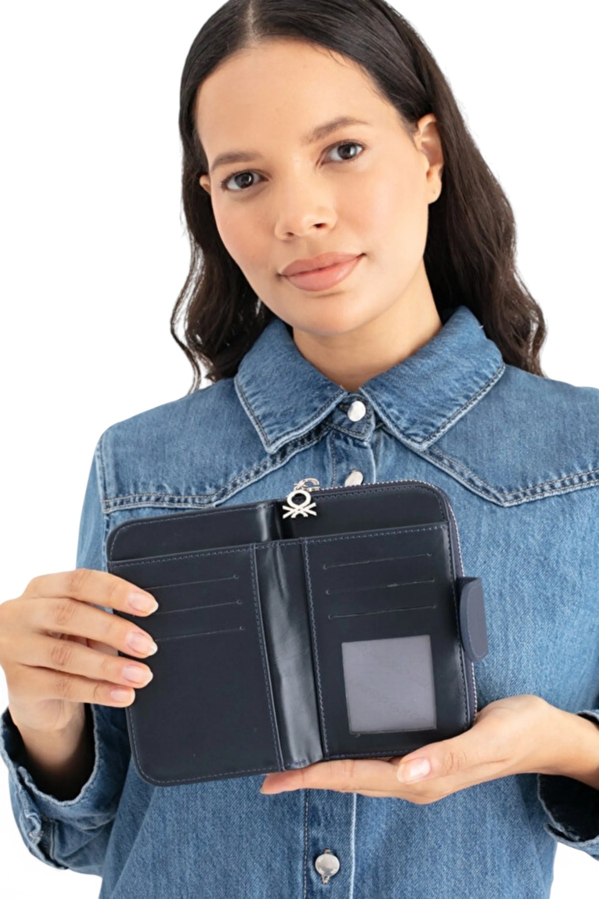 Benetton Logo Detaylı Kadın Portföy & Clutch Çanta